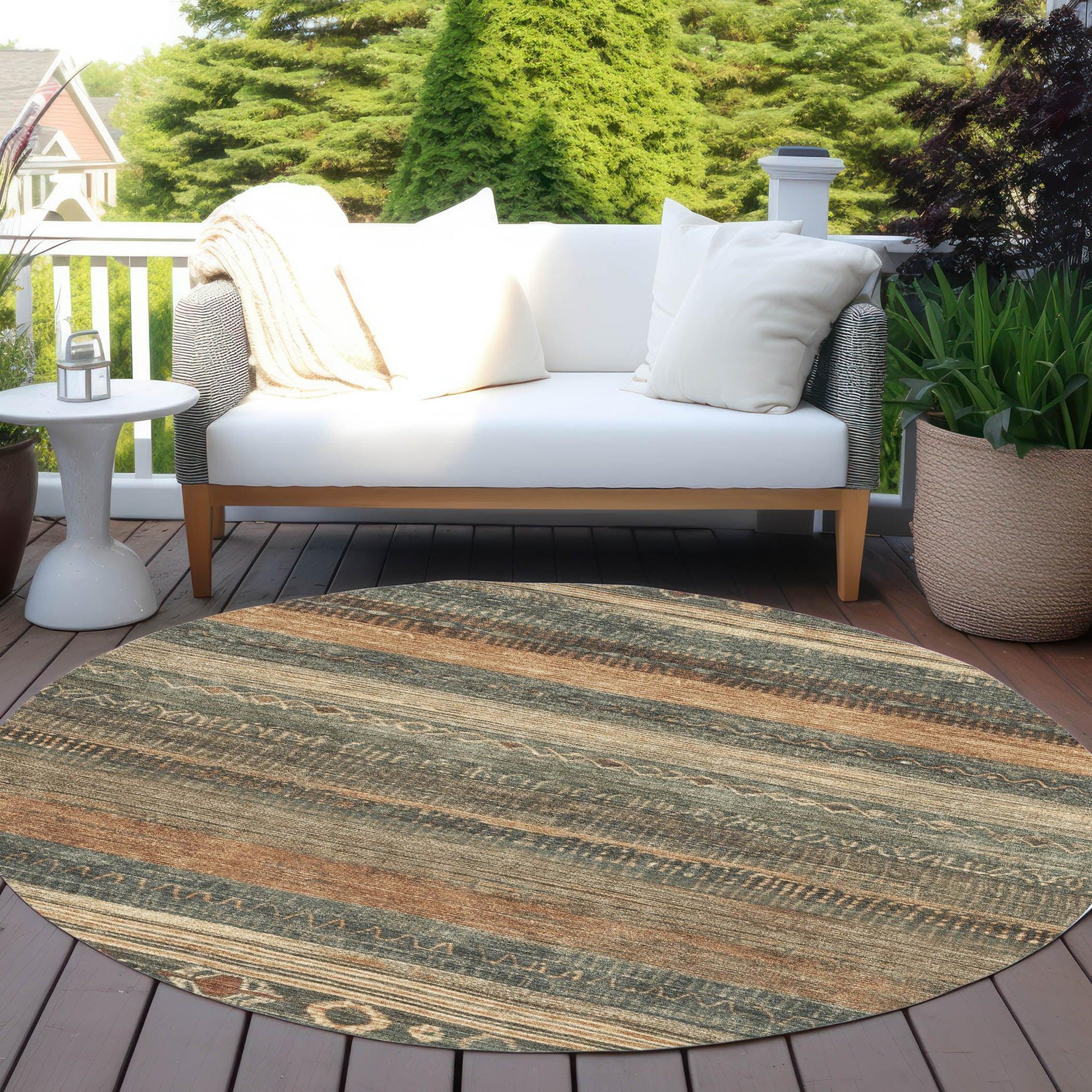 Addison Rugs Taelanor Green Washable Indoor-Outdoor Rug