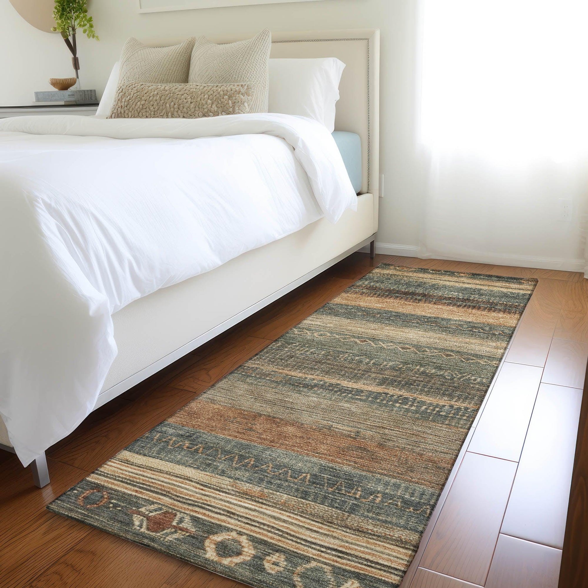 Addison Rugs Taelanor Green Washable Indoor-Outdoor Rug