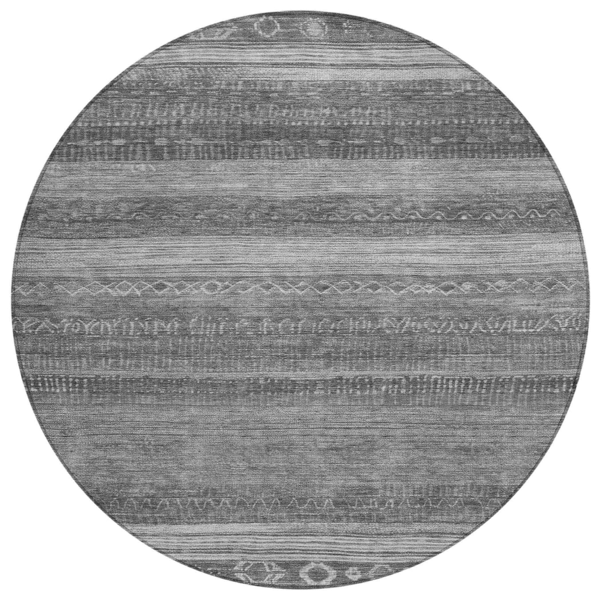 Addison Rugs Taelanor Gray Washable Indoor-Outdoor Rug