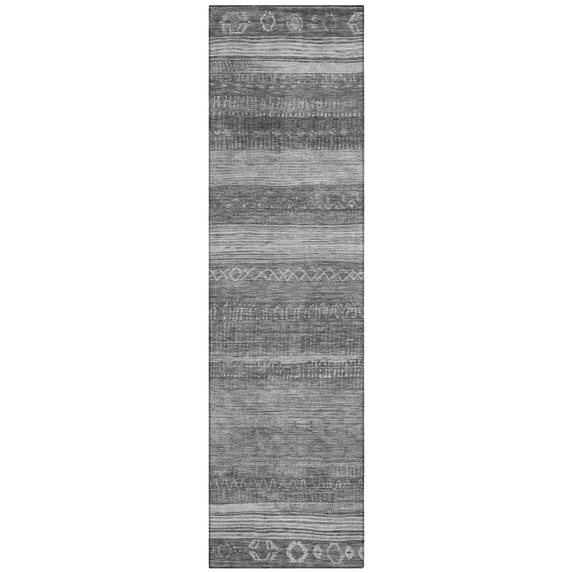 Addison Rugs Taelanor Gray Washable Indoor-Outdoor Rug
