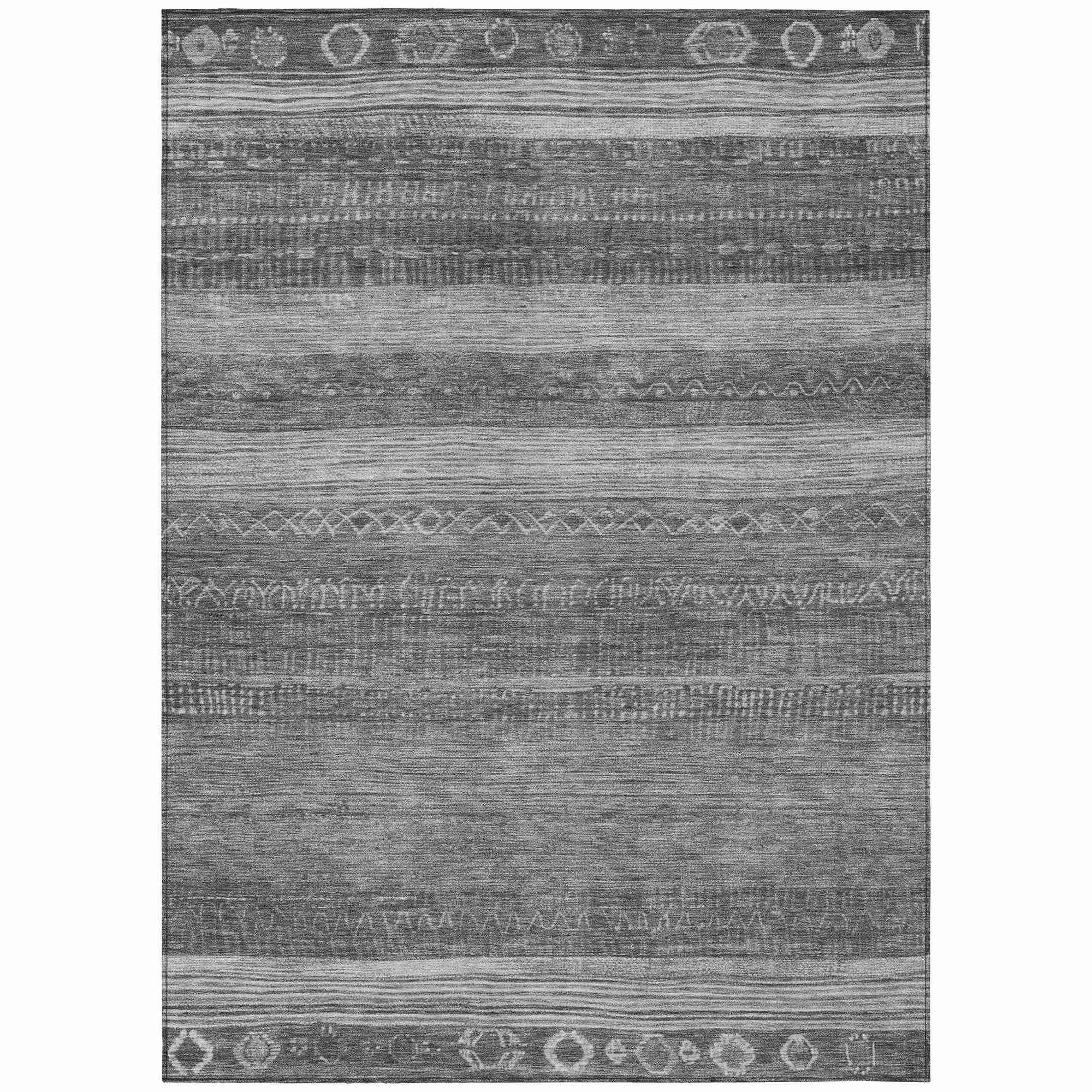 Addison Rugs Taelanor Gray Washable Indoor-Outdoor Rug