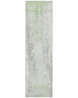Taelara Green Washable Indoor-Outdoor Rug