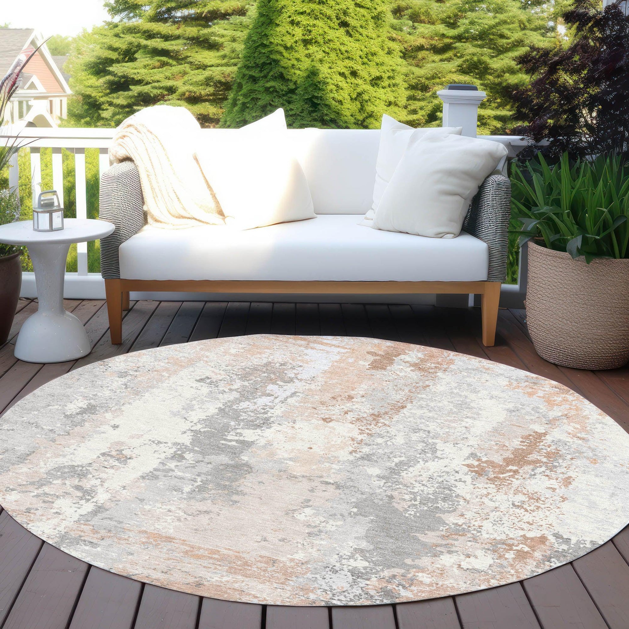Addison Rugs Taelara Orange Washable Indoor-Outdoor Rug