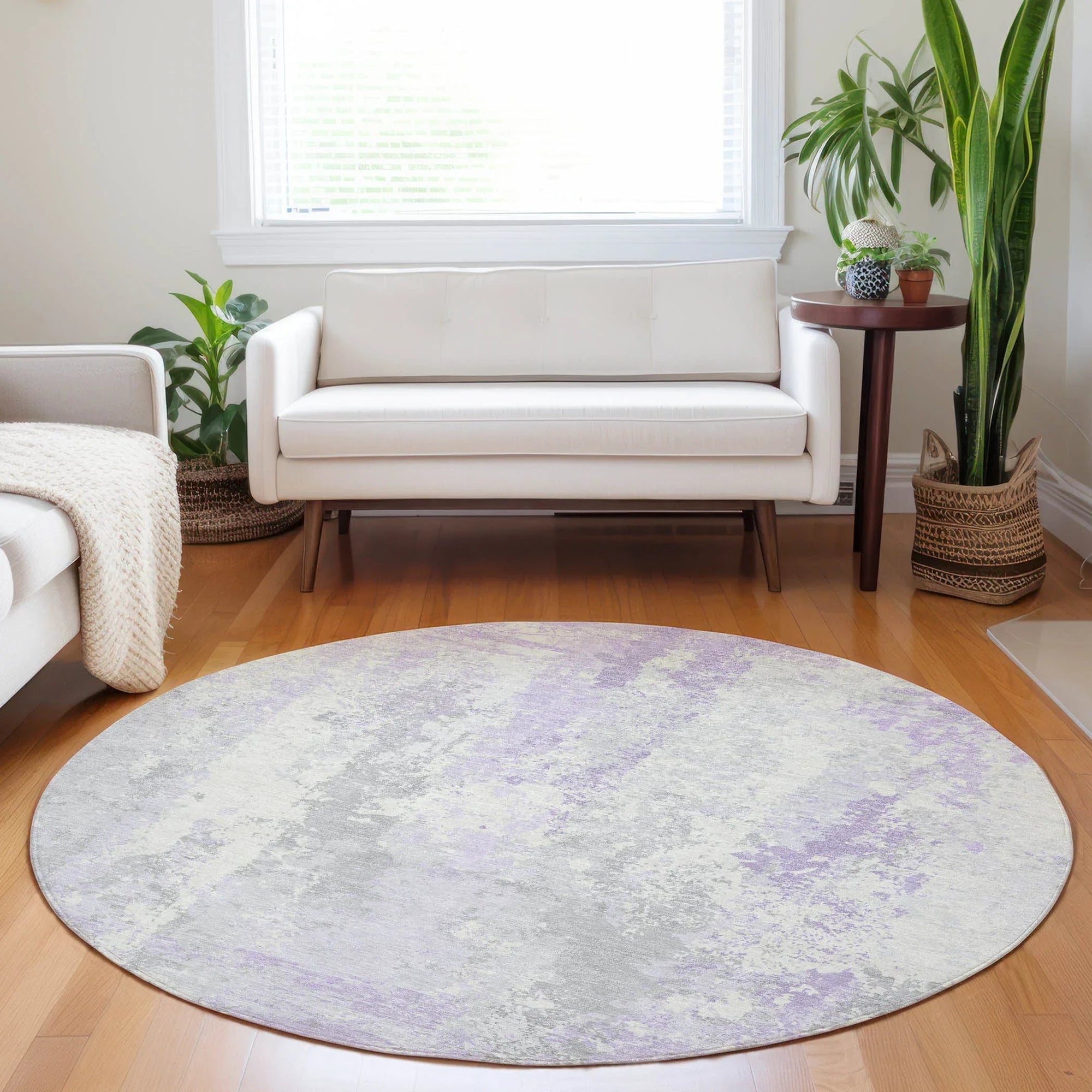 Addison Rugs Taelara Purple Washable Indoor-Outdoor Rug