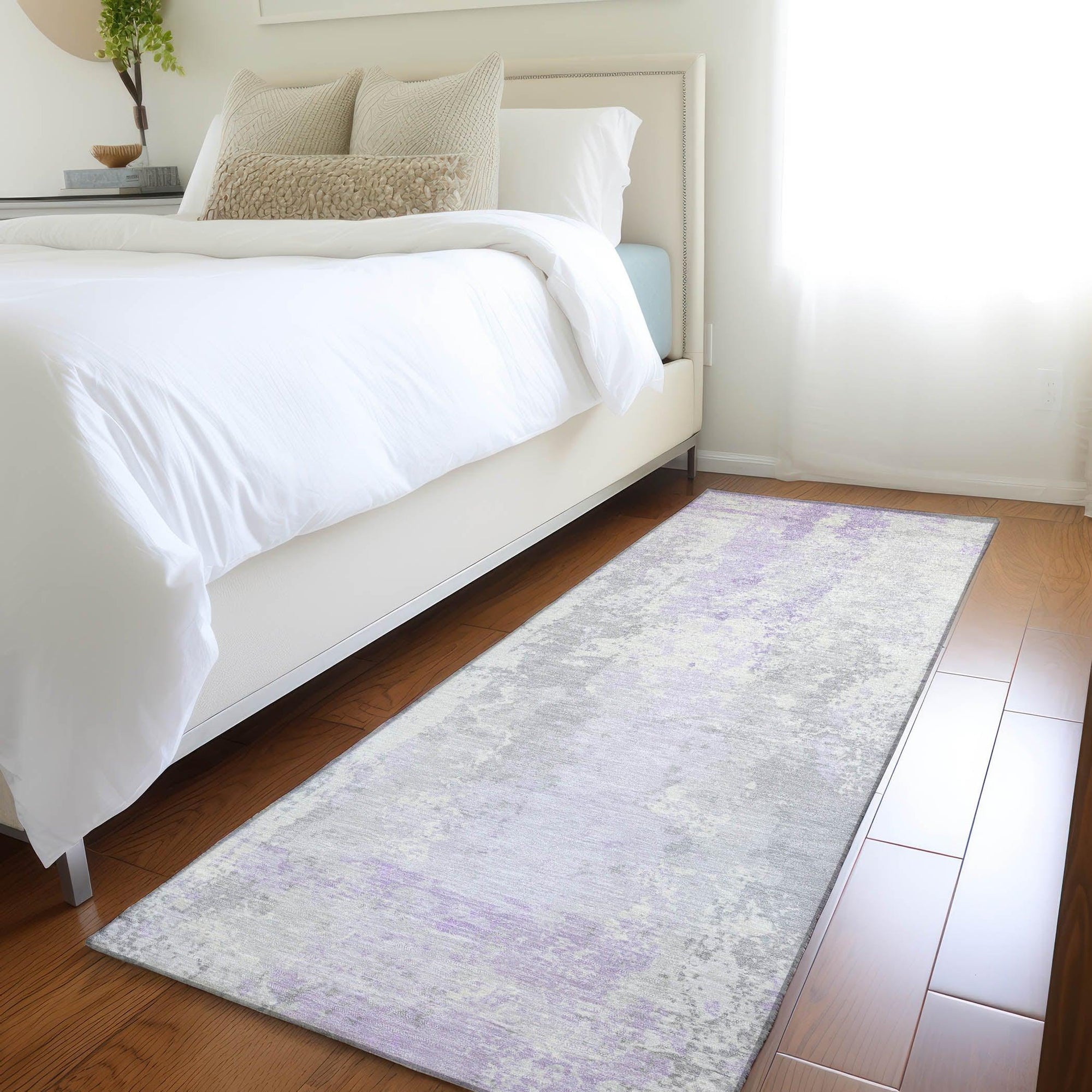 Addison Rugs Taelara Purple Washable Indoor-Outdoor Rug