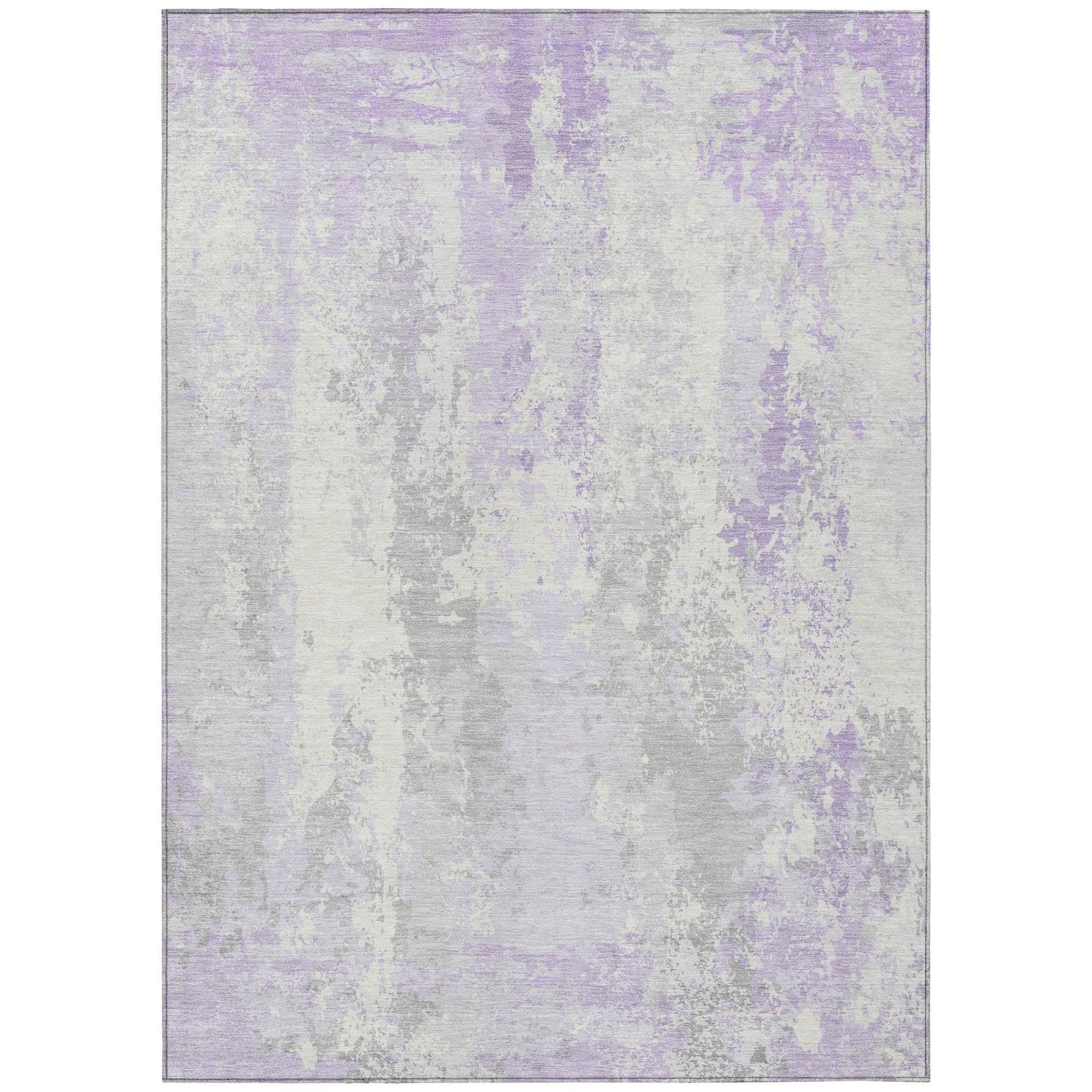 Addison Rugs Taelara Purple Washable Indoor-Outdoor Rug