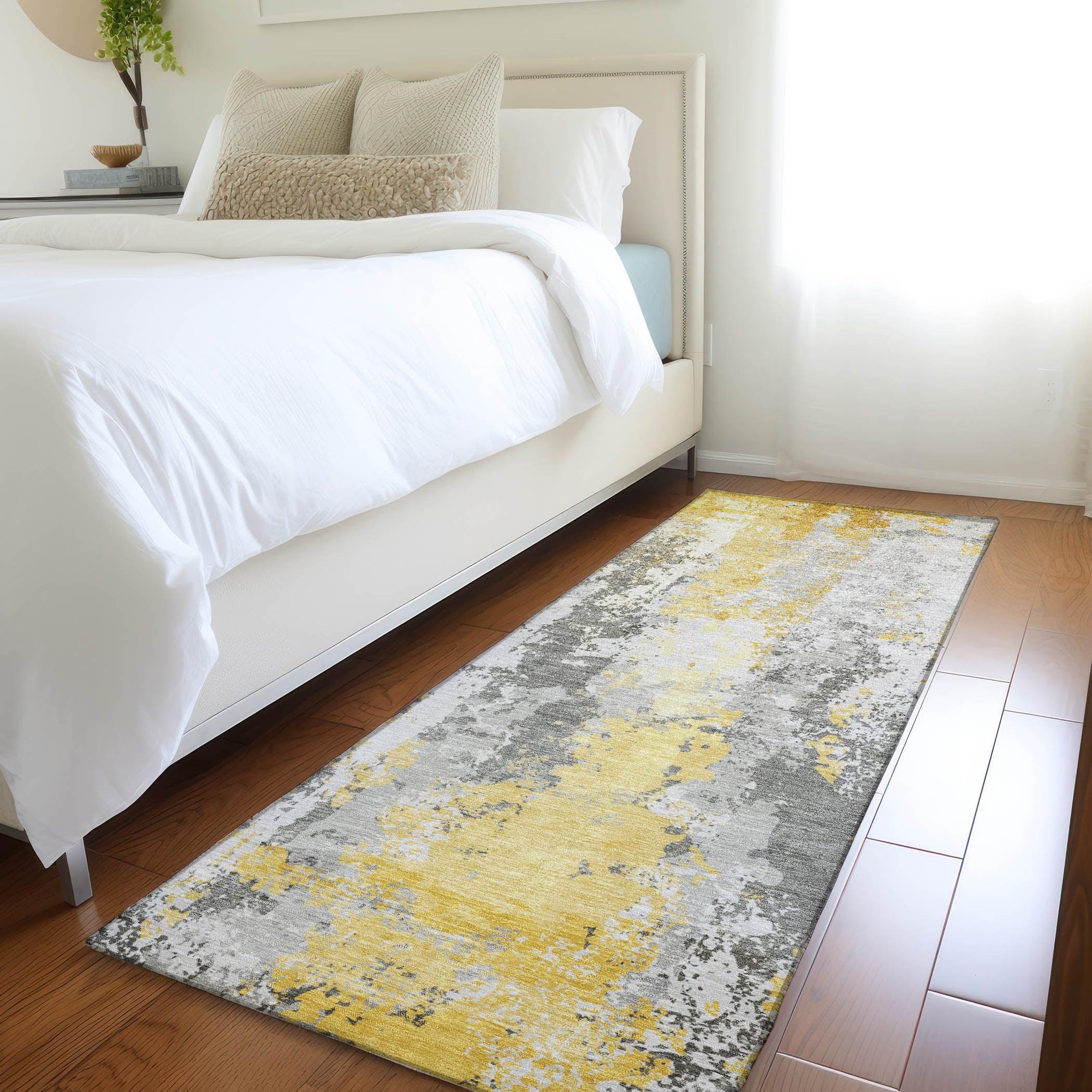 Addison Rugs Taelara Gold Washable Indoor-Outdoor Rug