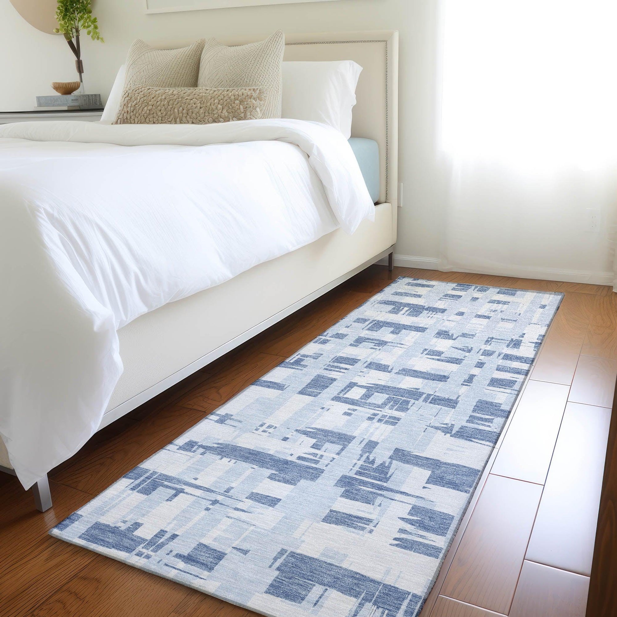 Addison Rugs Taelaris Blue Washable Indoor-Outdoor Rug