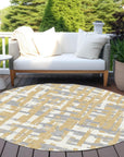 Addison Rugs Taelaris Gold Washable Indoor-Outdoor Rug