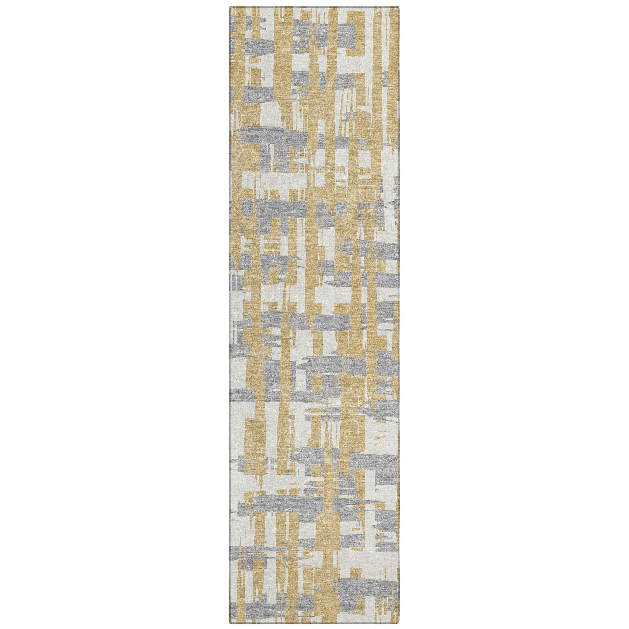 Addison Rugs Taelaris Gold Washable Indoor-Outdoor Rug