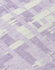 Taelaris Purple Washable Indoor-Outdoor Rug