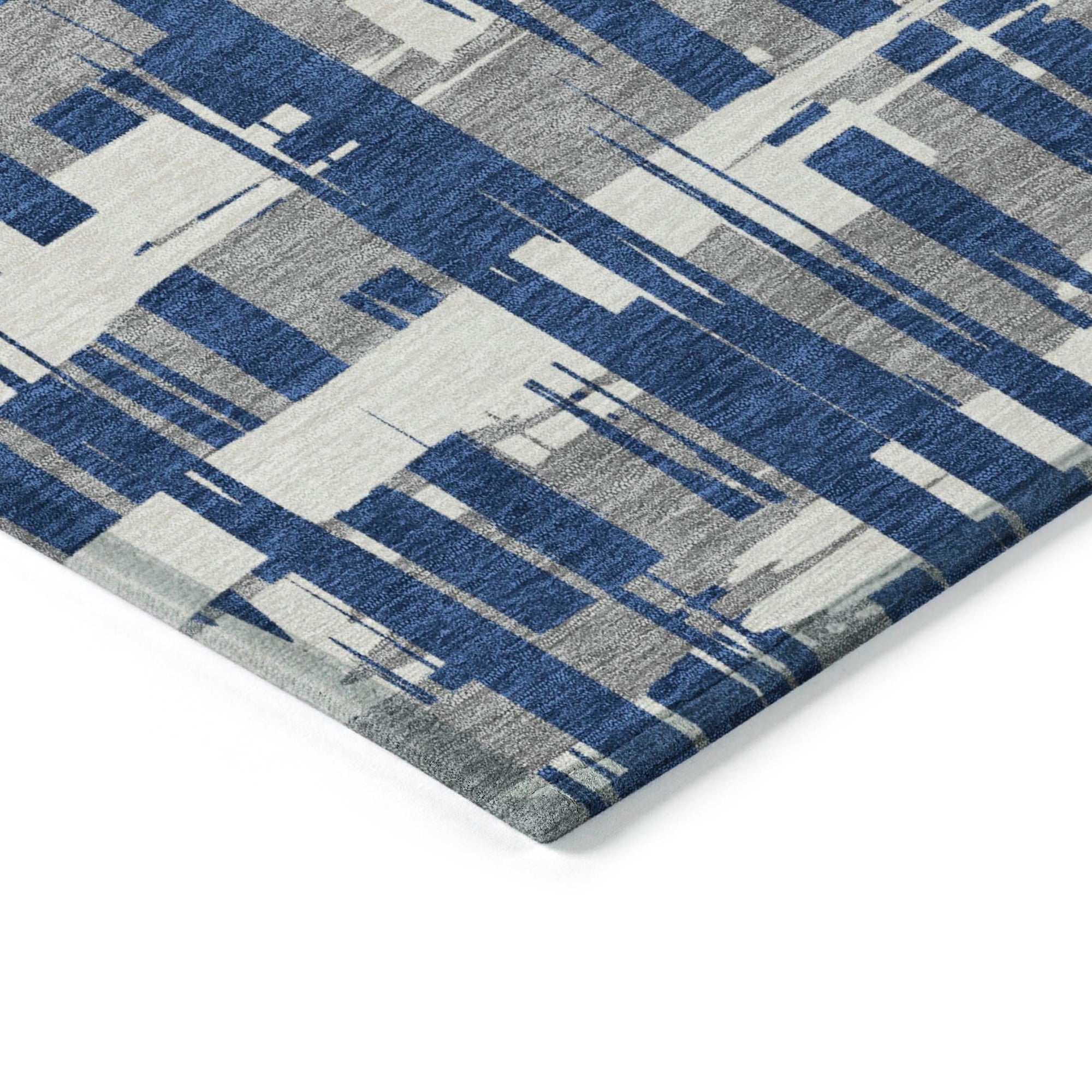 Addison Rugs Taelaris Navy Washable Indoor-Outdoor Rug