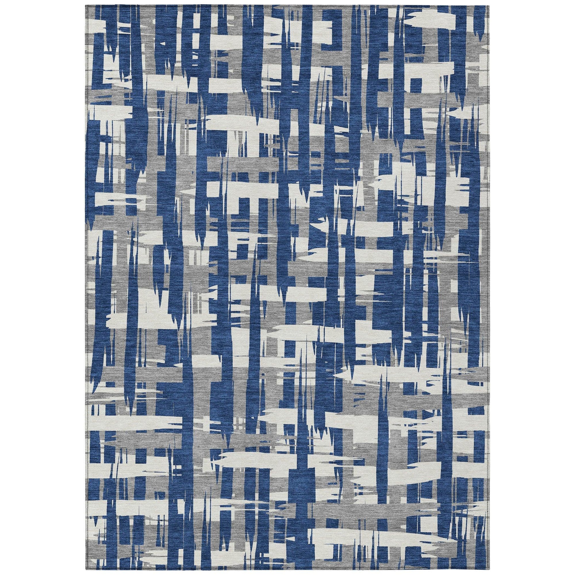 Addison Rugs Taelaris Navy Washable Indoor-Outdoor Rug