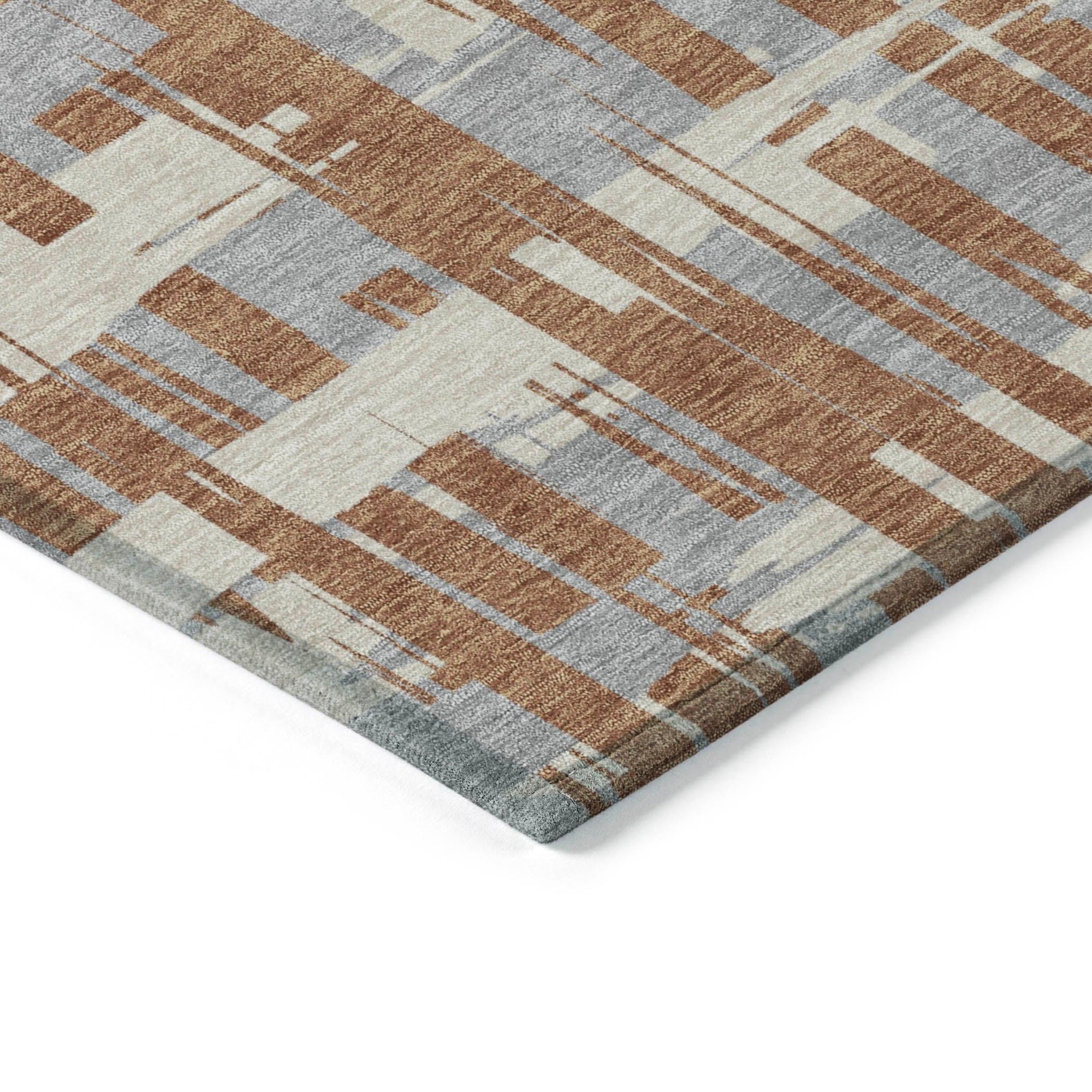 Addison Rugs Taelaris Orange Washable Indoor-Outdoor Rug