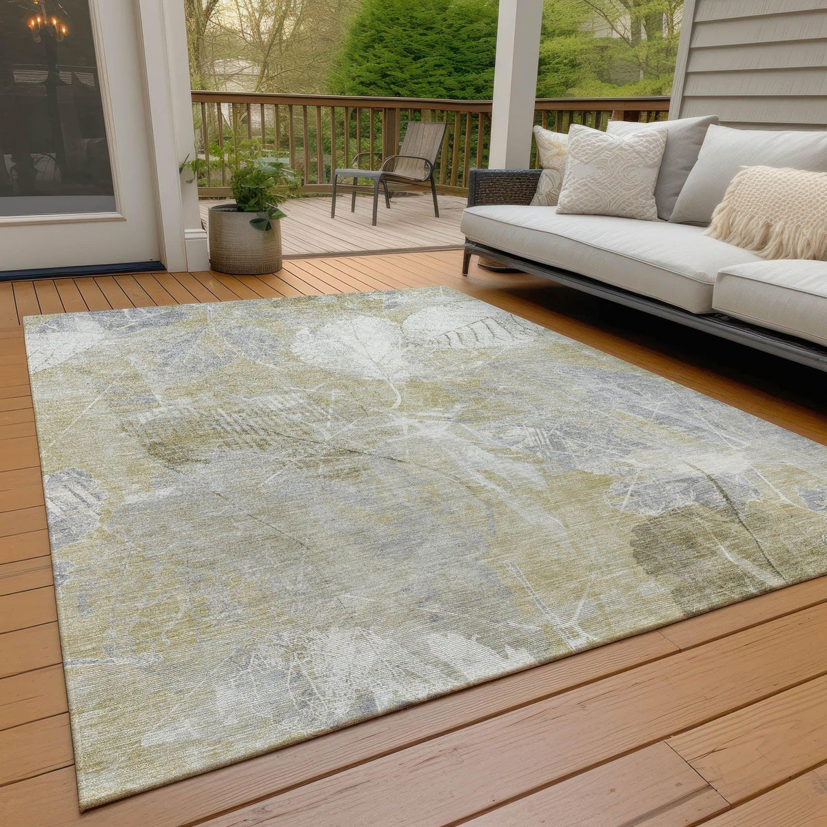 Addison Rugs Taelas Brown Washable Indoor-Outdoor Rug