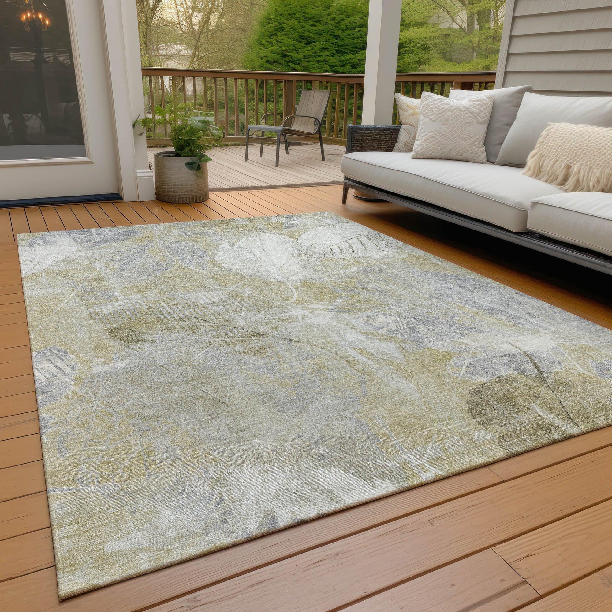 Addison Rugs Taelas Brown Washable Indoor-Outdoor Rug