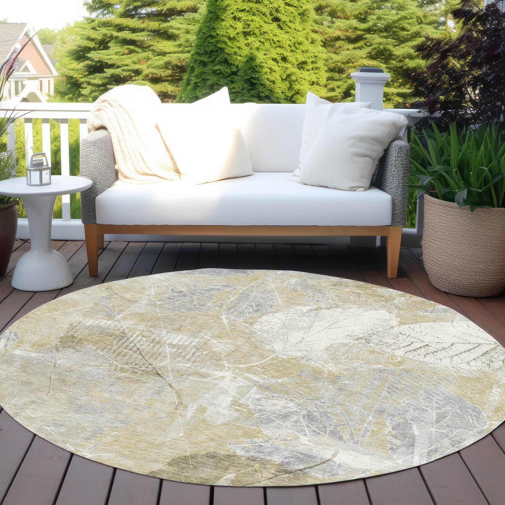 Addison Rugs Taelas Brown Washable Indoor-Outdoor Rug