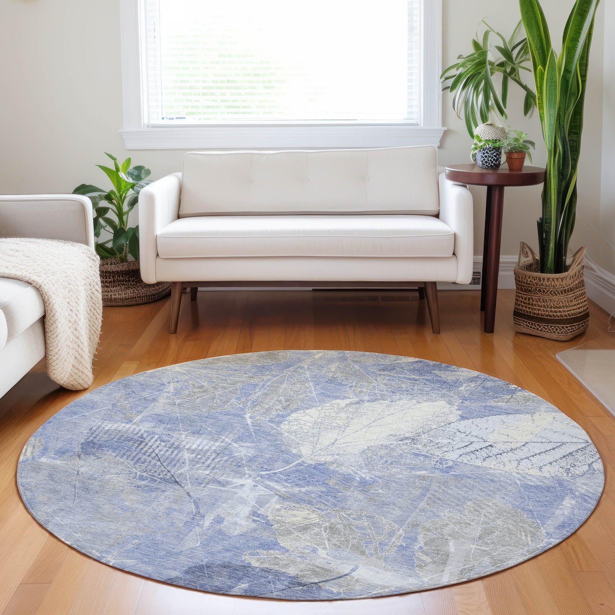 Addison Rugs Taelas Blue Washable Indoor-Outdoor Rug