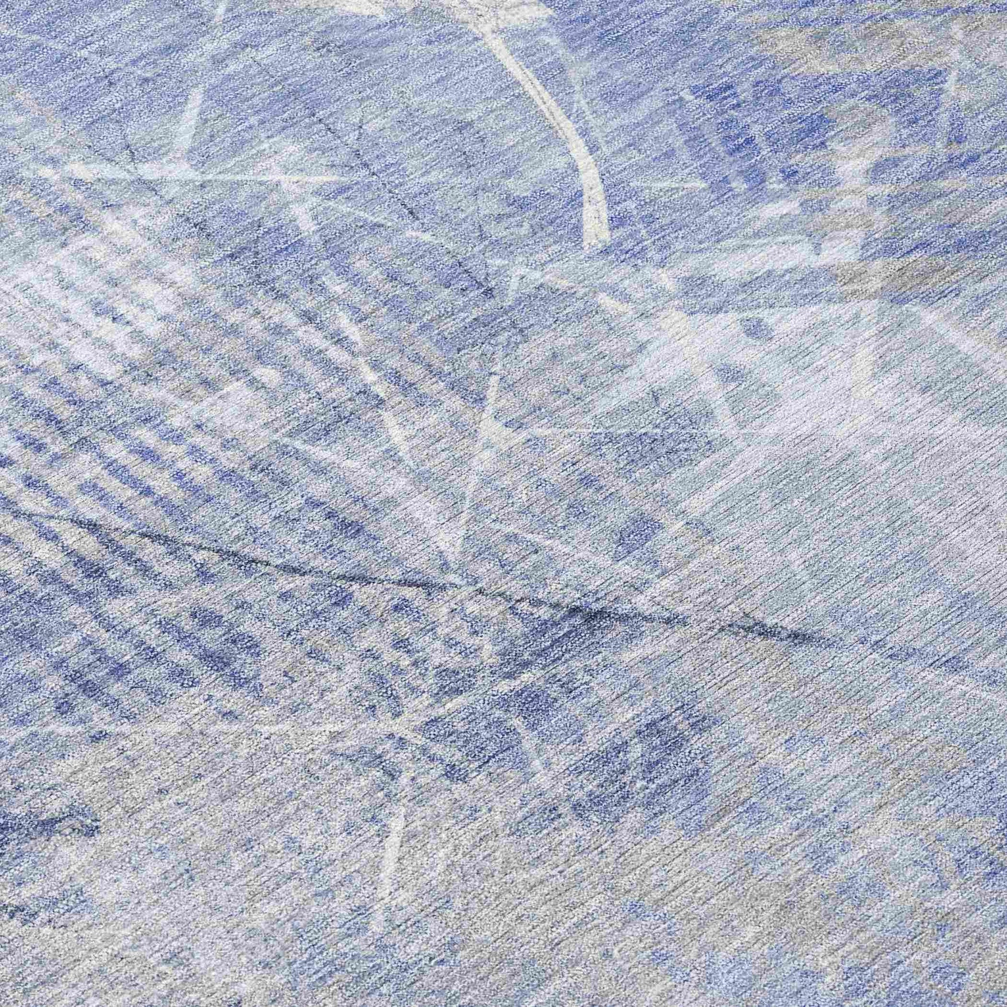 Addison Rugs Taelas Blue Washable Indoor-Outdoor Rug