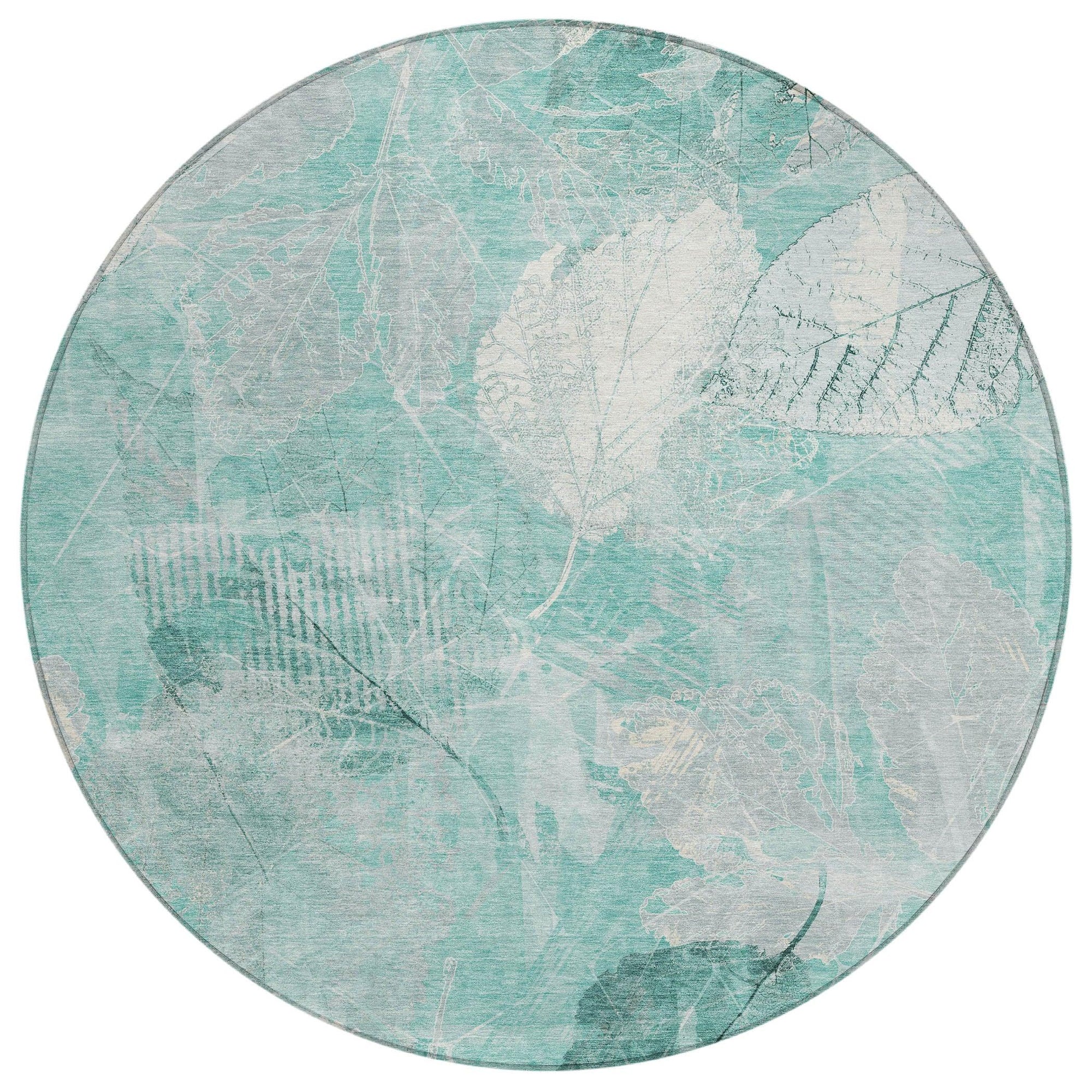 Addison Rugs Taelas Teal Washable Indoor-Outdoor Rug
