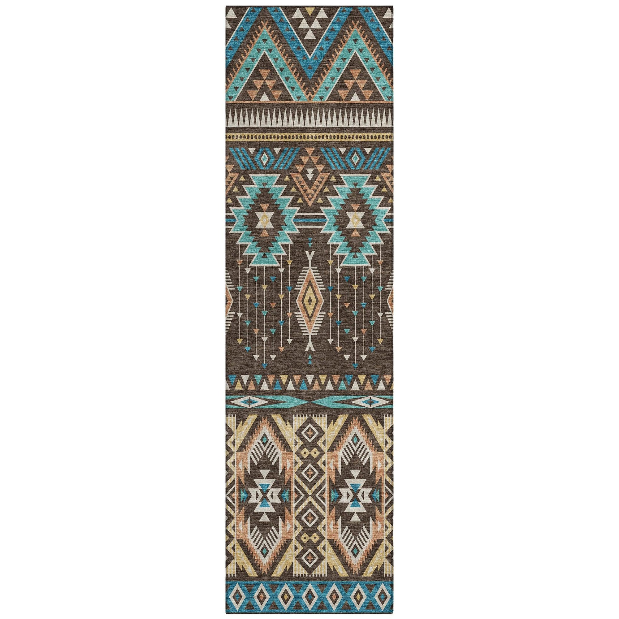 Addison Rugs Taelien Brown Washable Indoor-Outdoor Rug