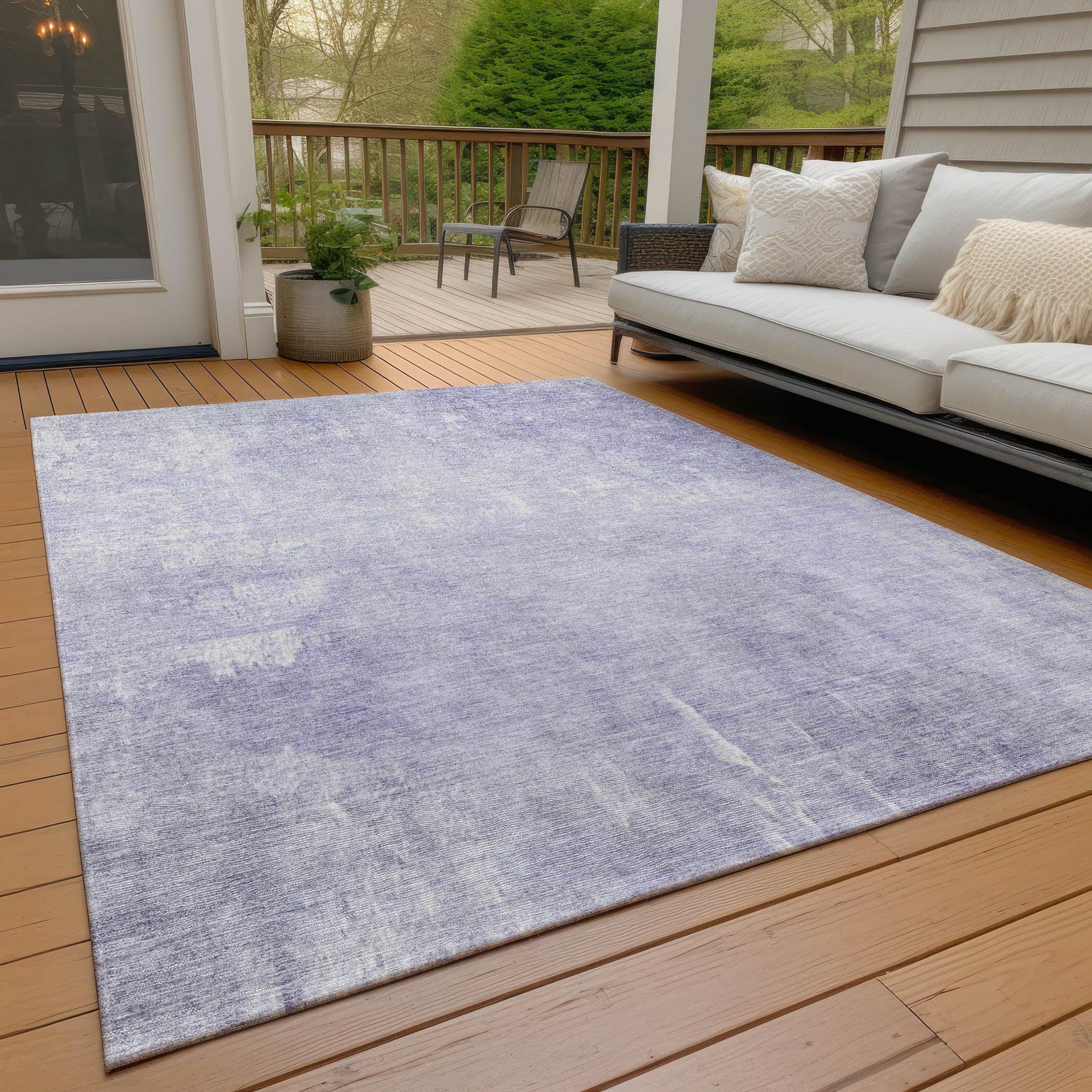 Addison Rugs Taelion Purple Washable Indoor-Outdoor Rug