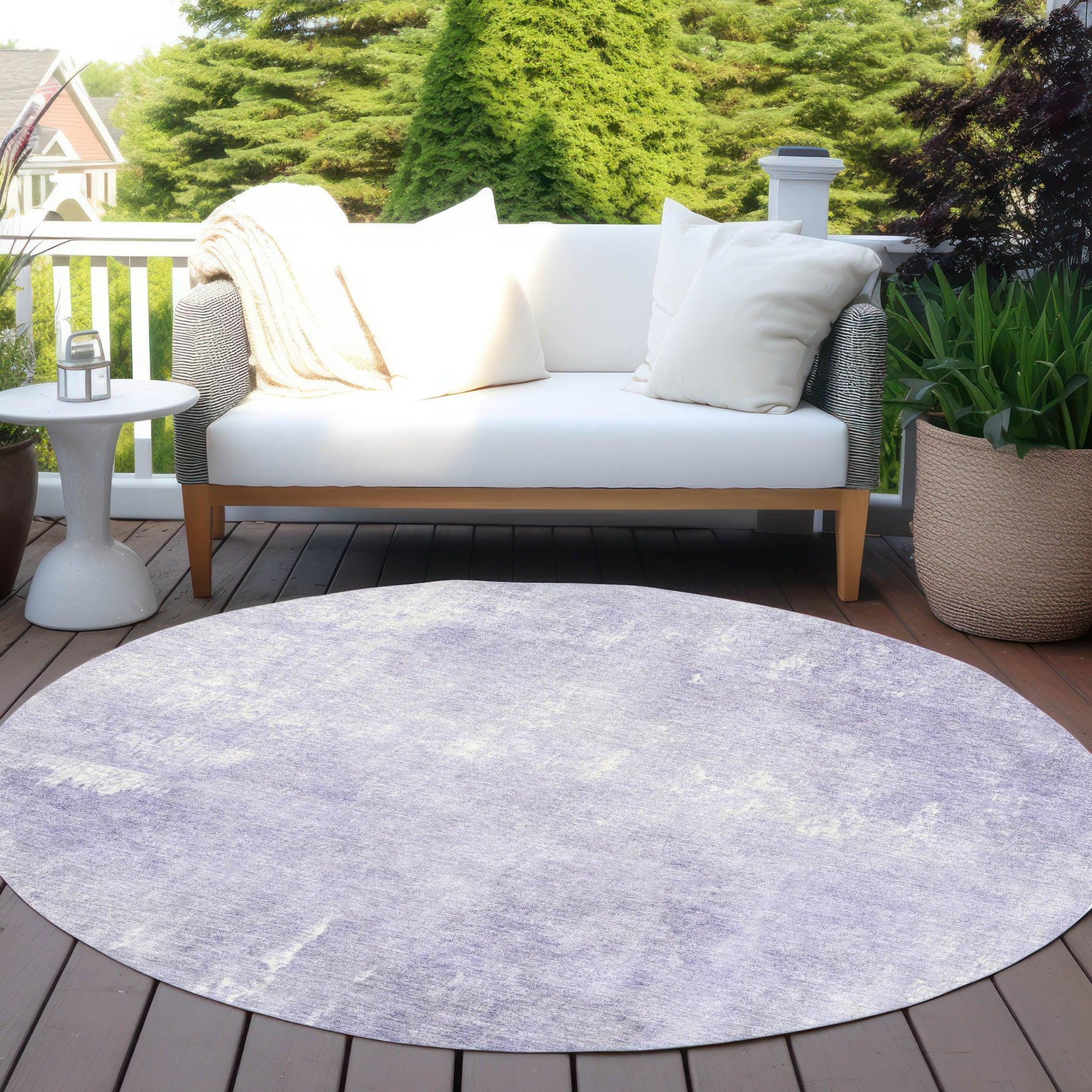 Addison Rugs Taelion Purple Washable Indoor-Outdoor Rug