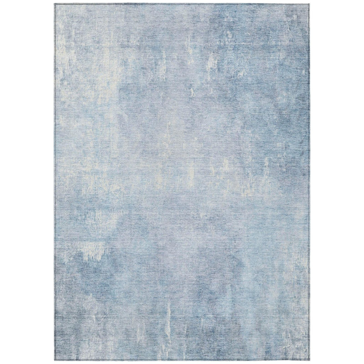 Taelion Blue Washable Indoor-Outdoor Rug - Area Rug, Ships in 2-3 Days