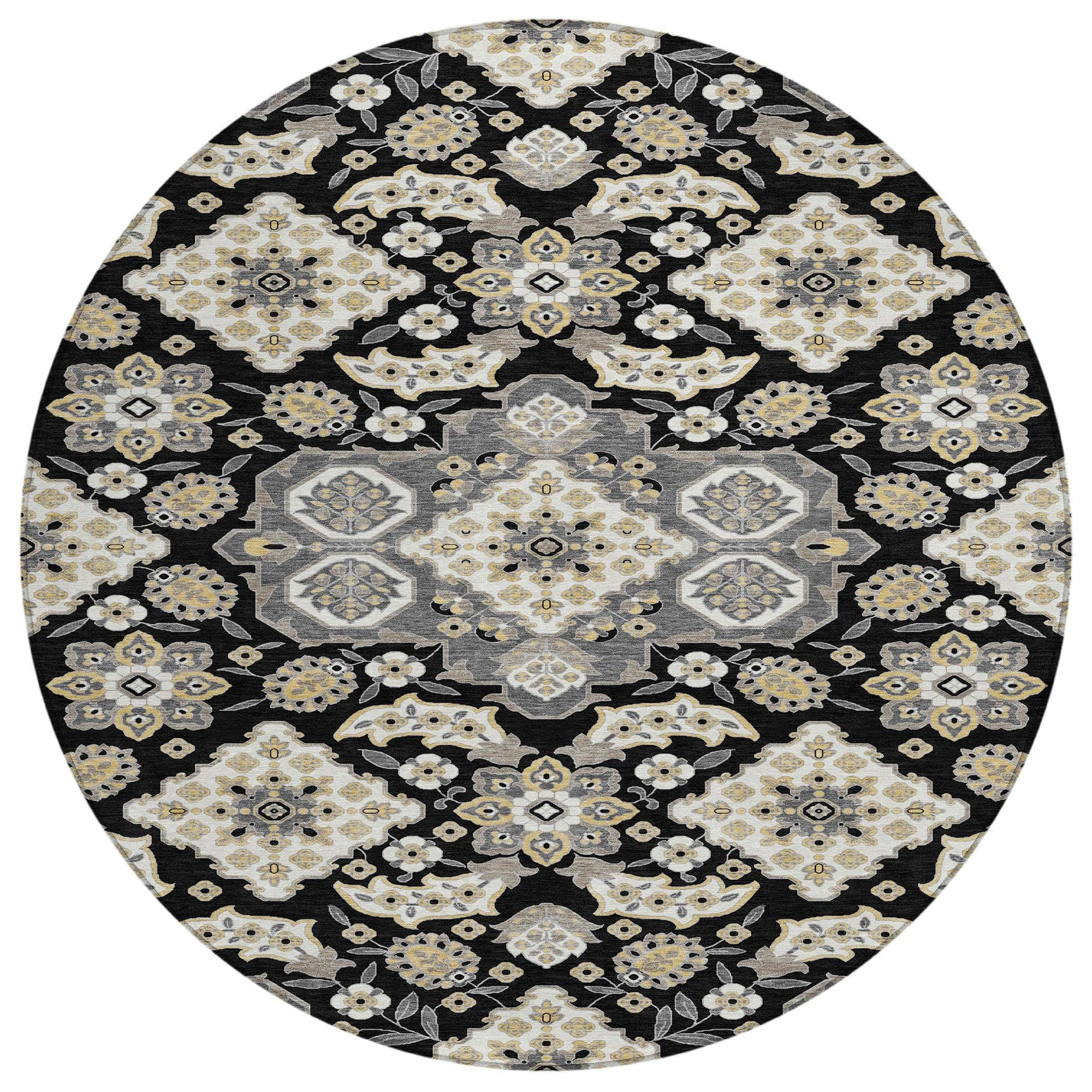 Addison Rugs Taelira Black Washable Indoor-Outdoor Rug