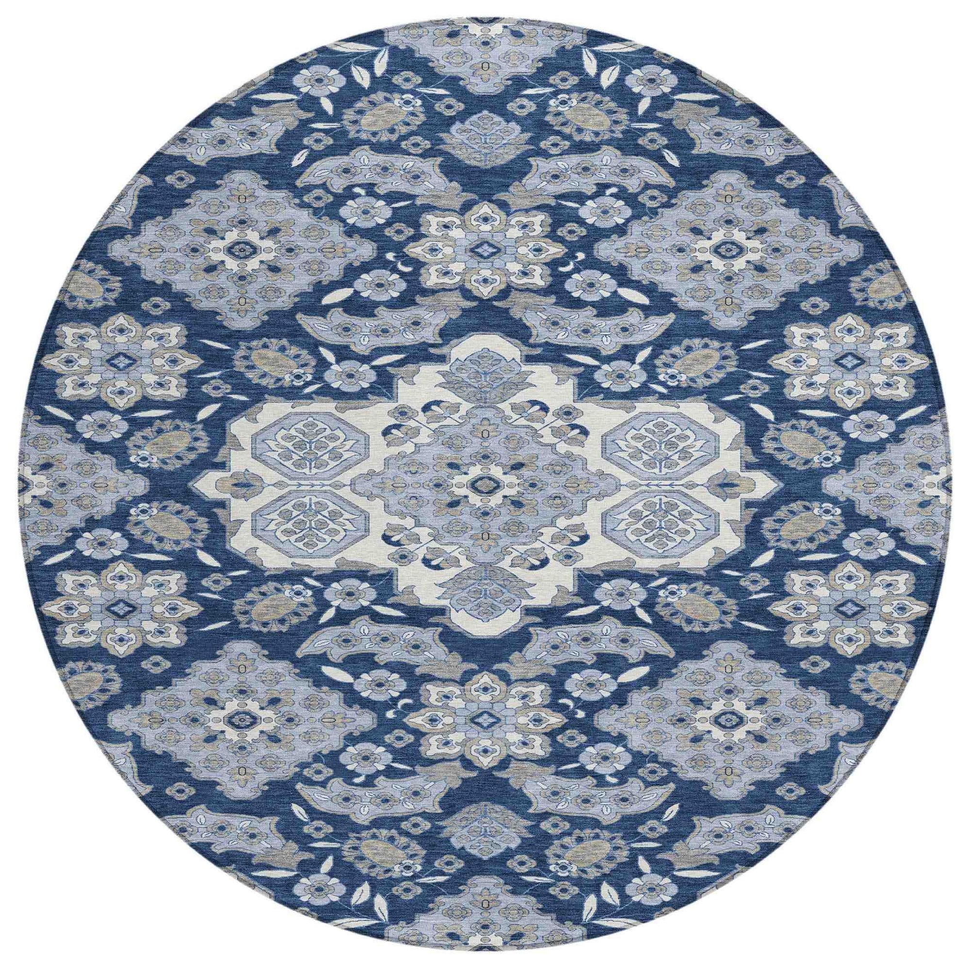 Addison Rugs Taelira Blue Washable Indoor-Outdoor Rug