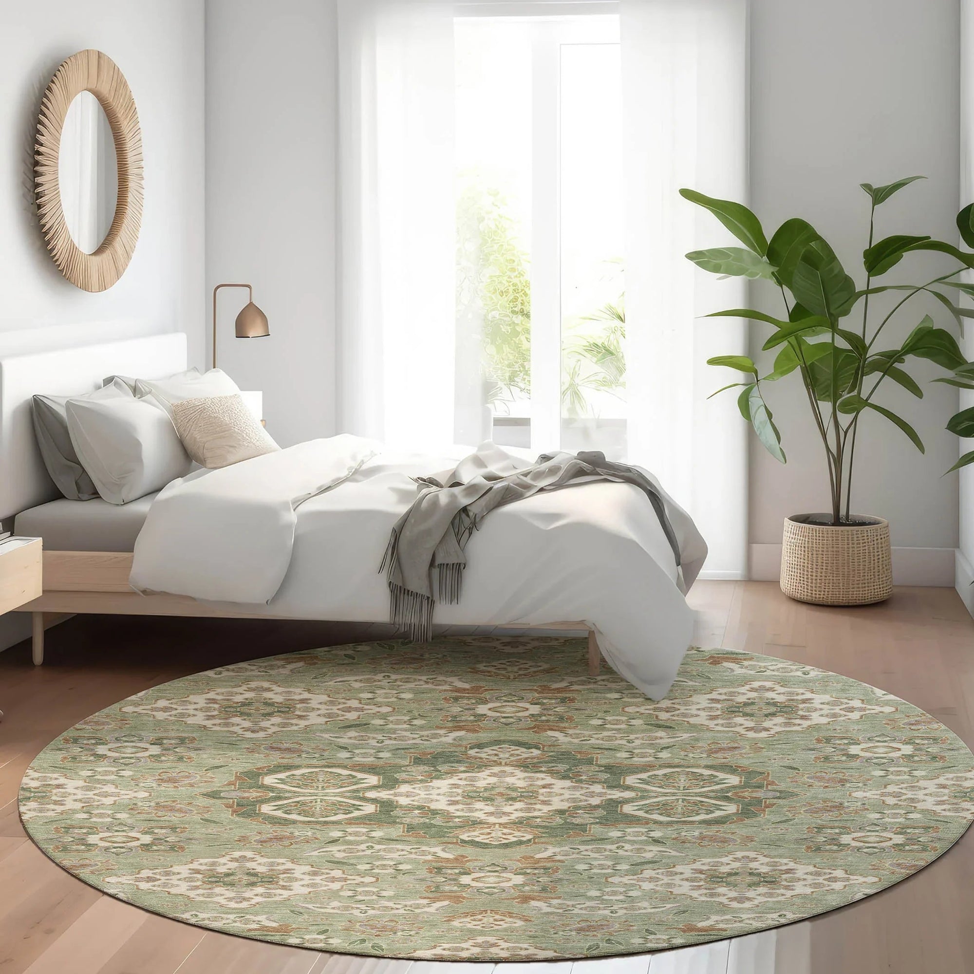 Addison Rugs Taelira Green Washable Indoor-Outdoor Rug