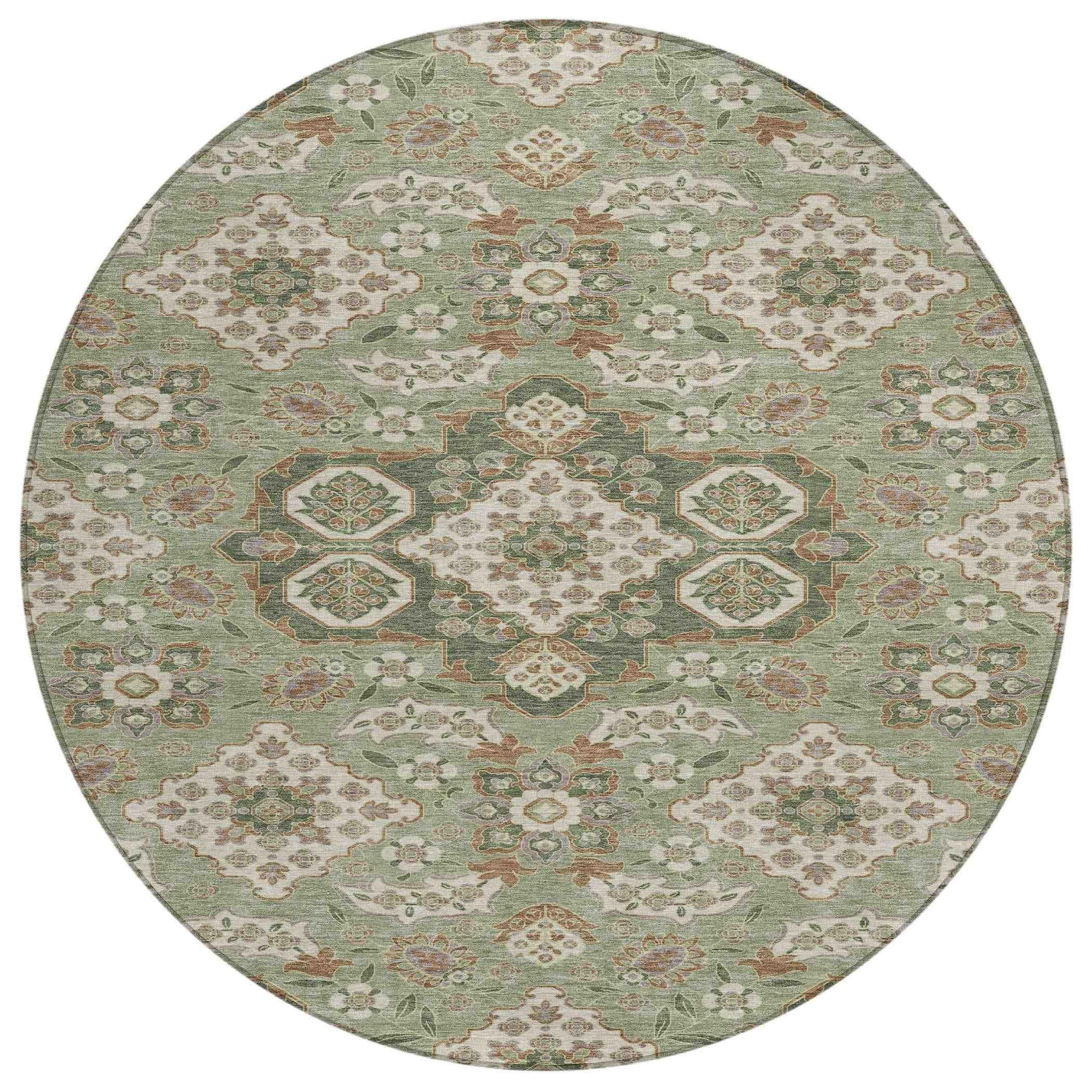Addison Rugs Taelira Green Washable Indoor-Outdoor Rug