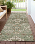 Addison Rugs Taelira Green Washable Indoor-Outdoor Rug