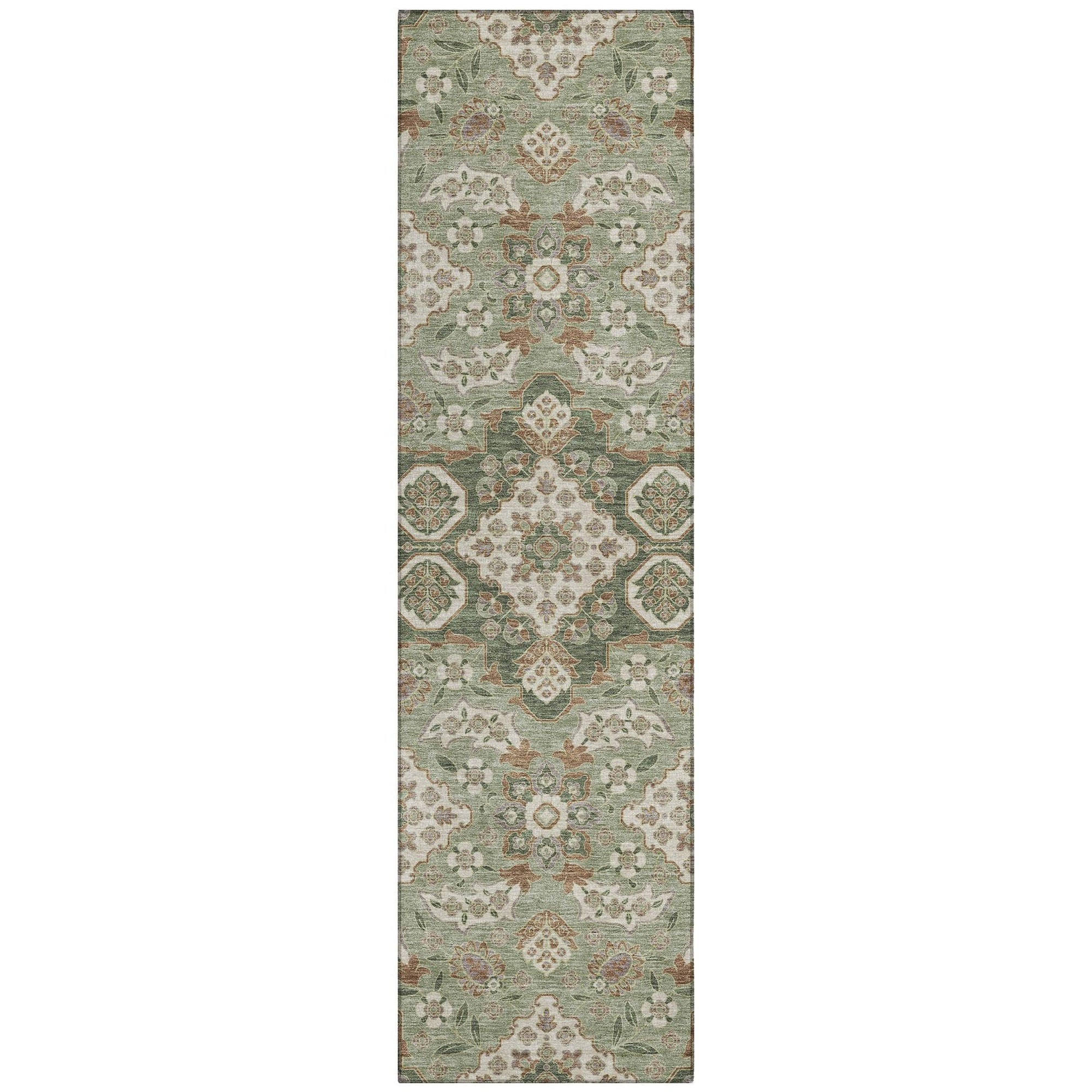 Addison Rugs Taelira Green Washable Indoor-Outdoor Rug