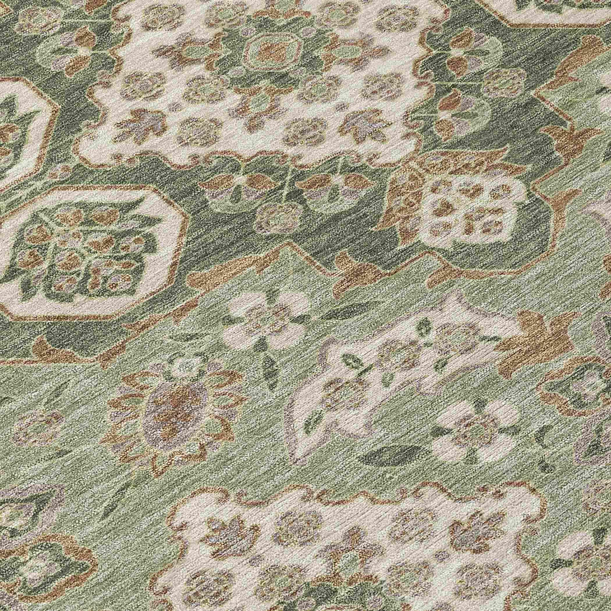 Addison Rugs Taelira Green Washable Indoor-Outdoor Rug