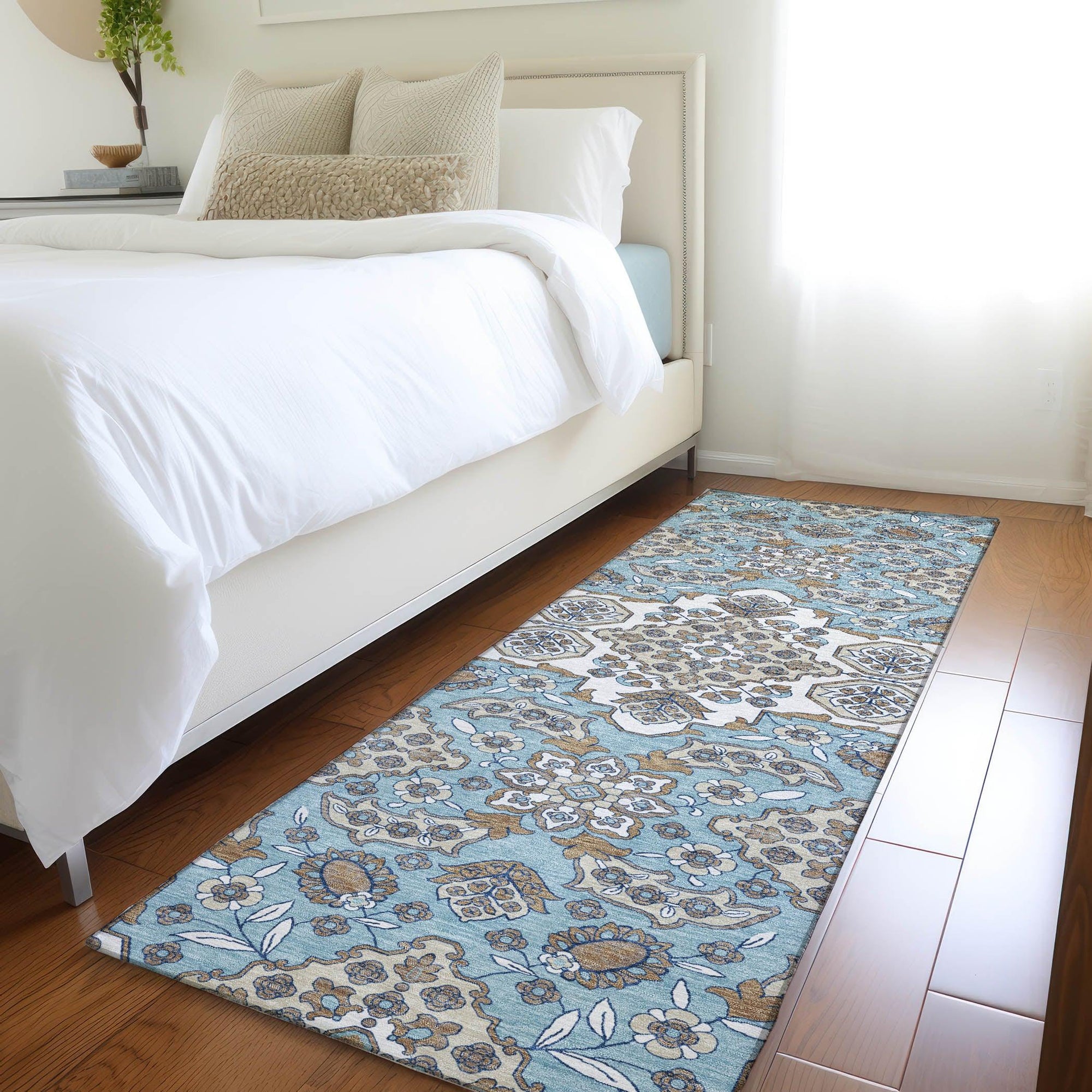 Addison Rugs Taelira Sky Washable Indoor-Outdoor Rug