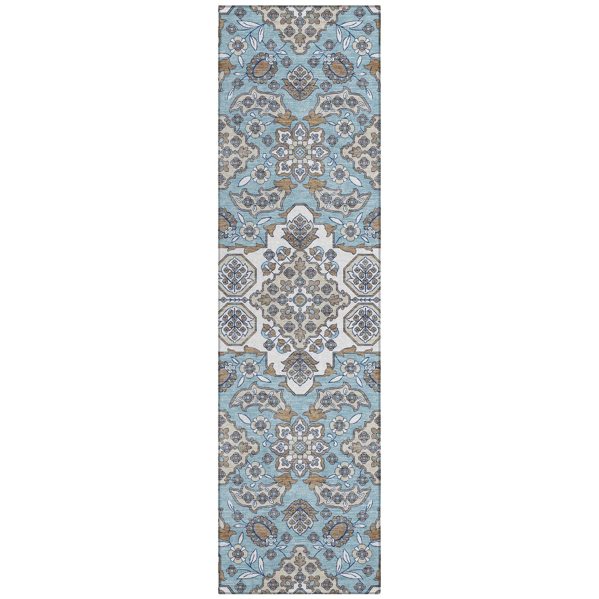 Addison Rugs Taelira Sky Washable Indoor-Outdoor Rug