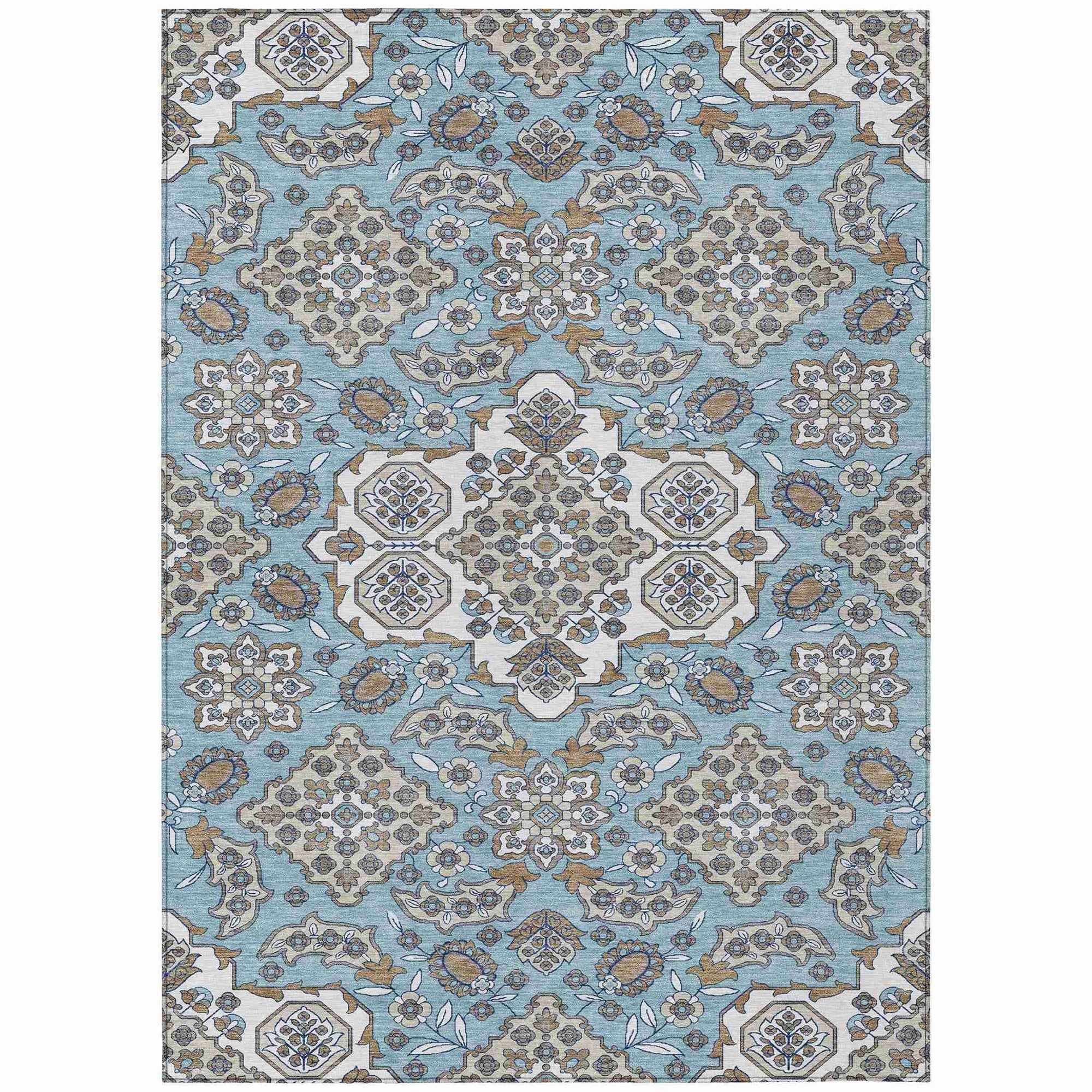 Addison Rugs Taelira Sky Washable Indoor-Outdoor Rug