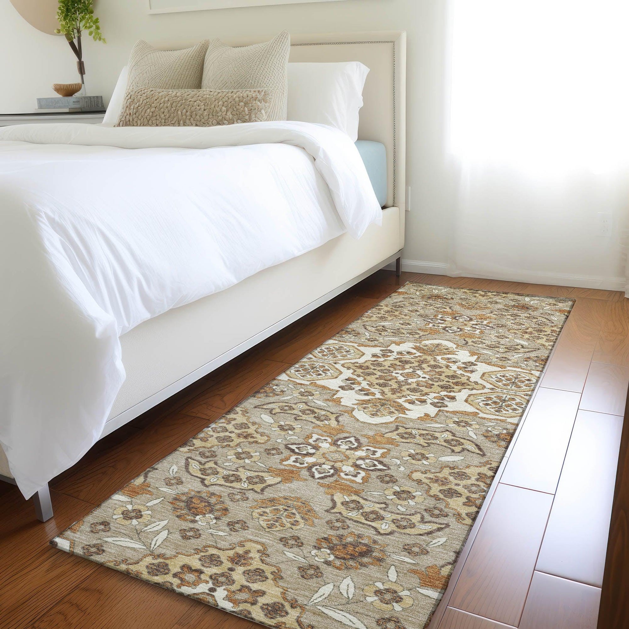 Addison Rugs Taelira Taupe Washable Indoor-Outdoor Rug
