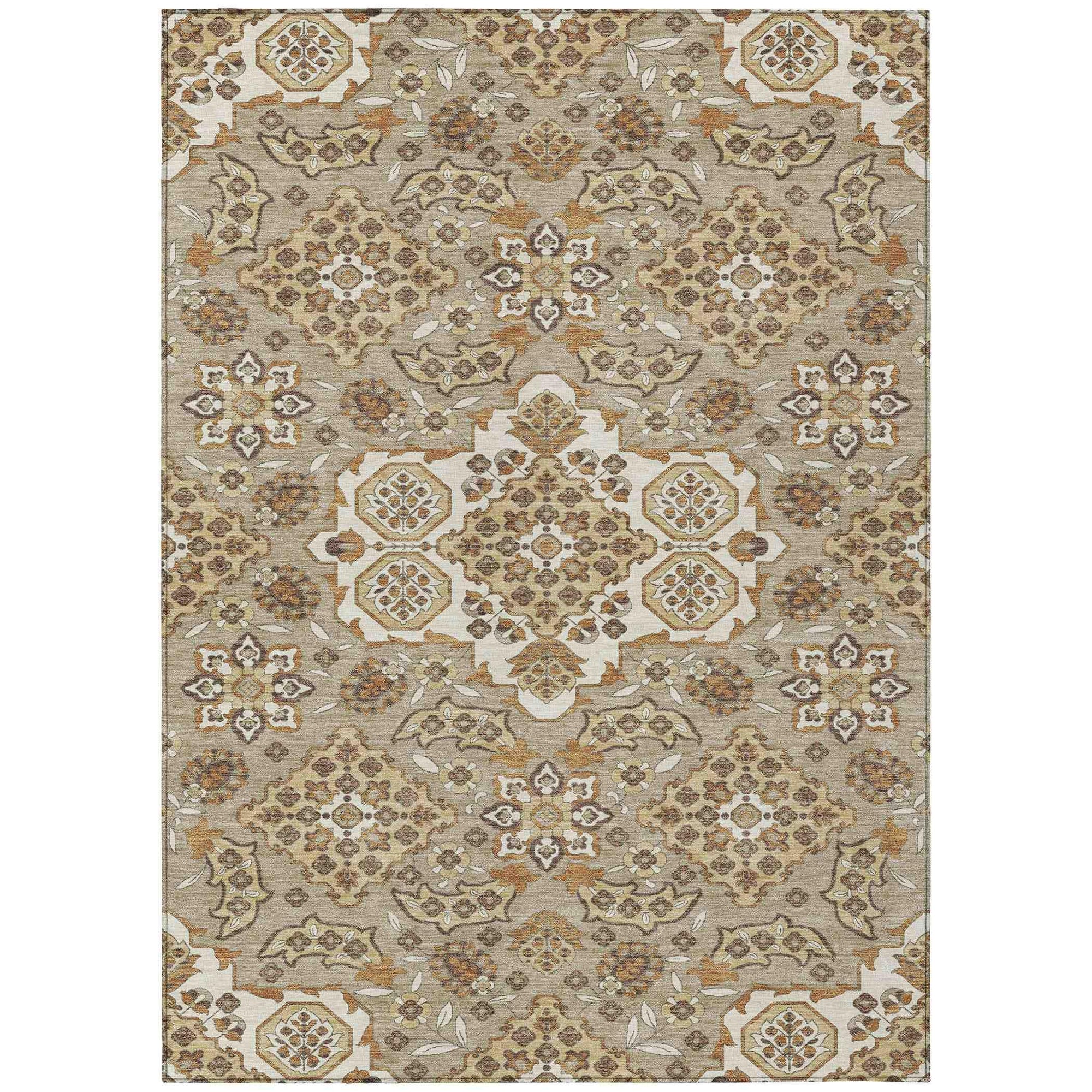Addison Rugs Taelira Taupe Washable Indoor-Outdoor Rug