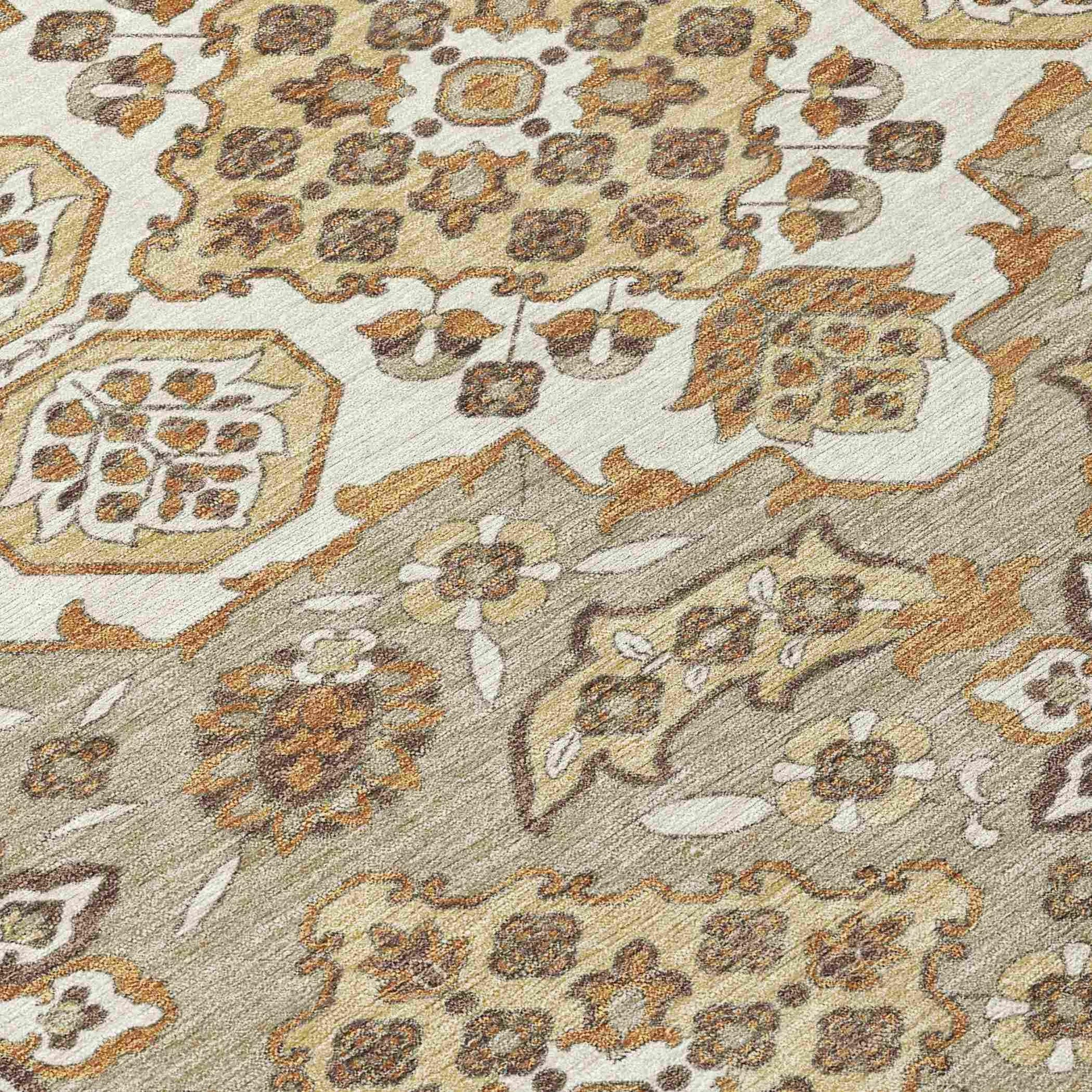 Addison Rugs Taelira Taupe Washable Indoor-Outdoor Rug