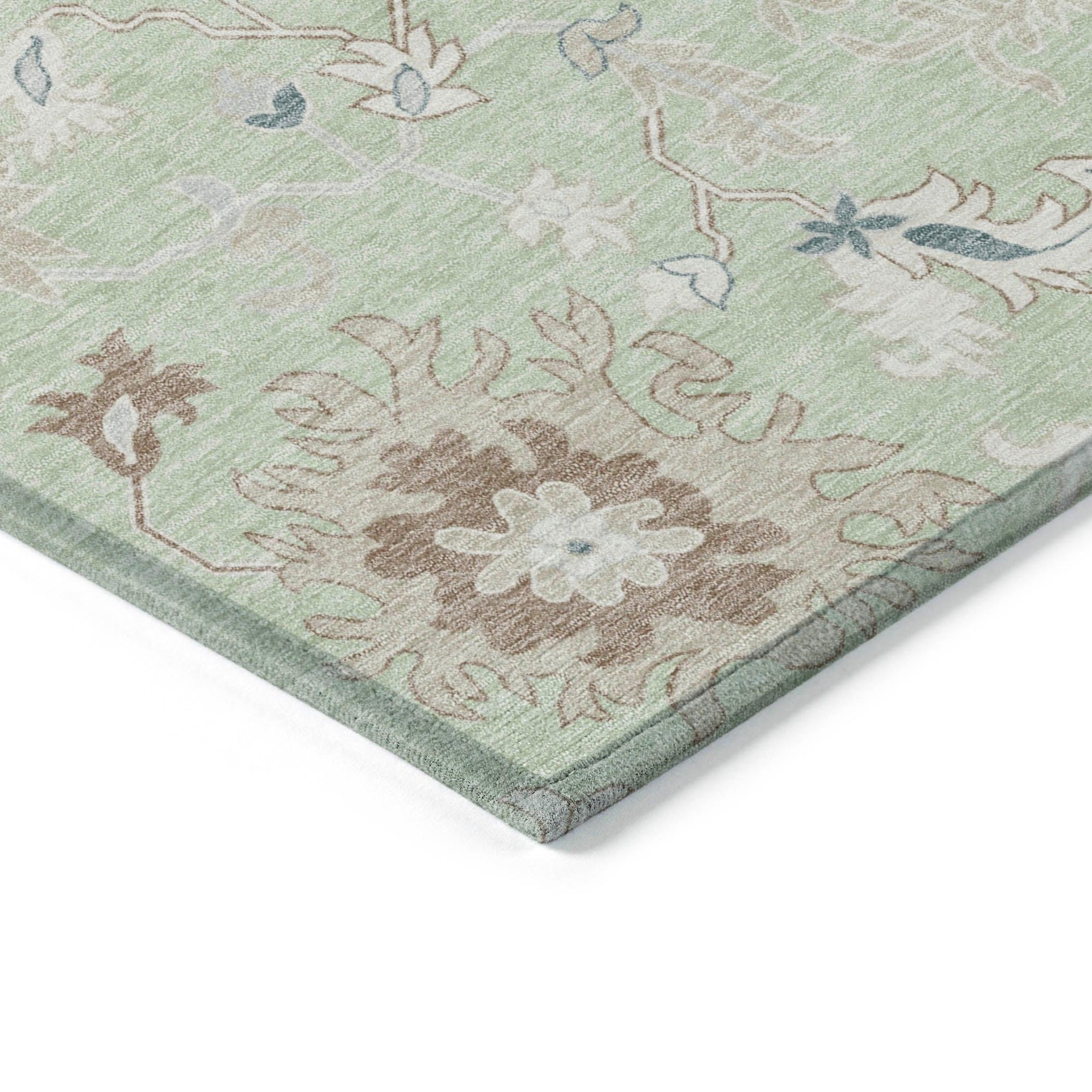 Addison Rugs Taelius Green Washable Indoor-Outdoor Rug