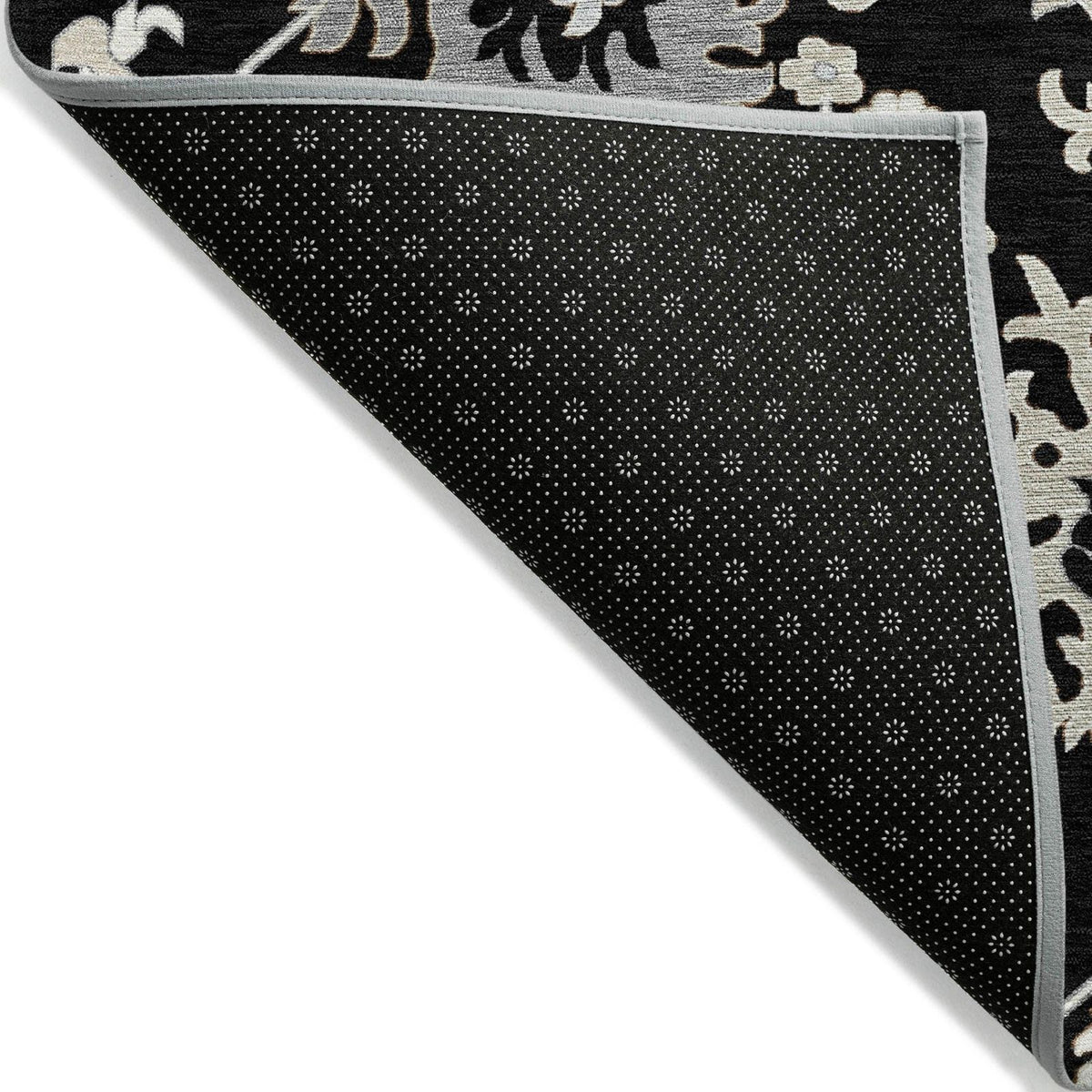 Addison Rugs Taelius Black Washable Indoor-Outdoor Rug