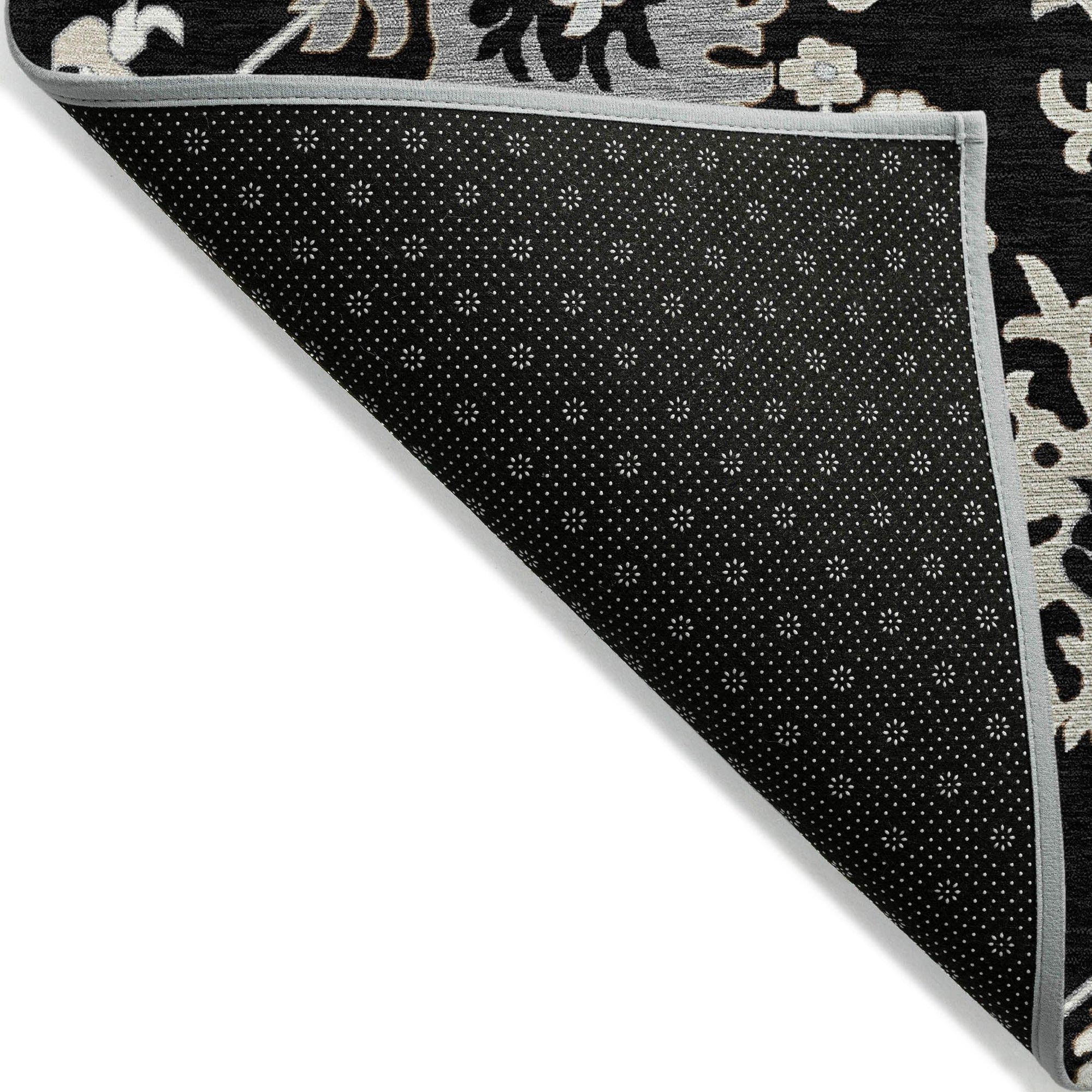 Addison Rugs Taelius Black Washable Indoor-Outdoor Rug