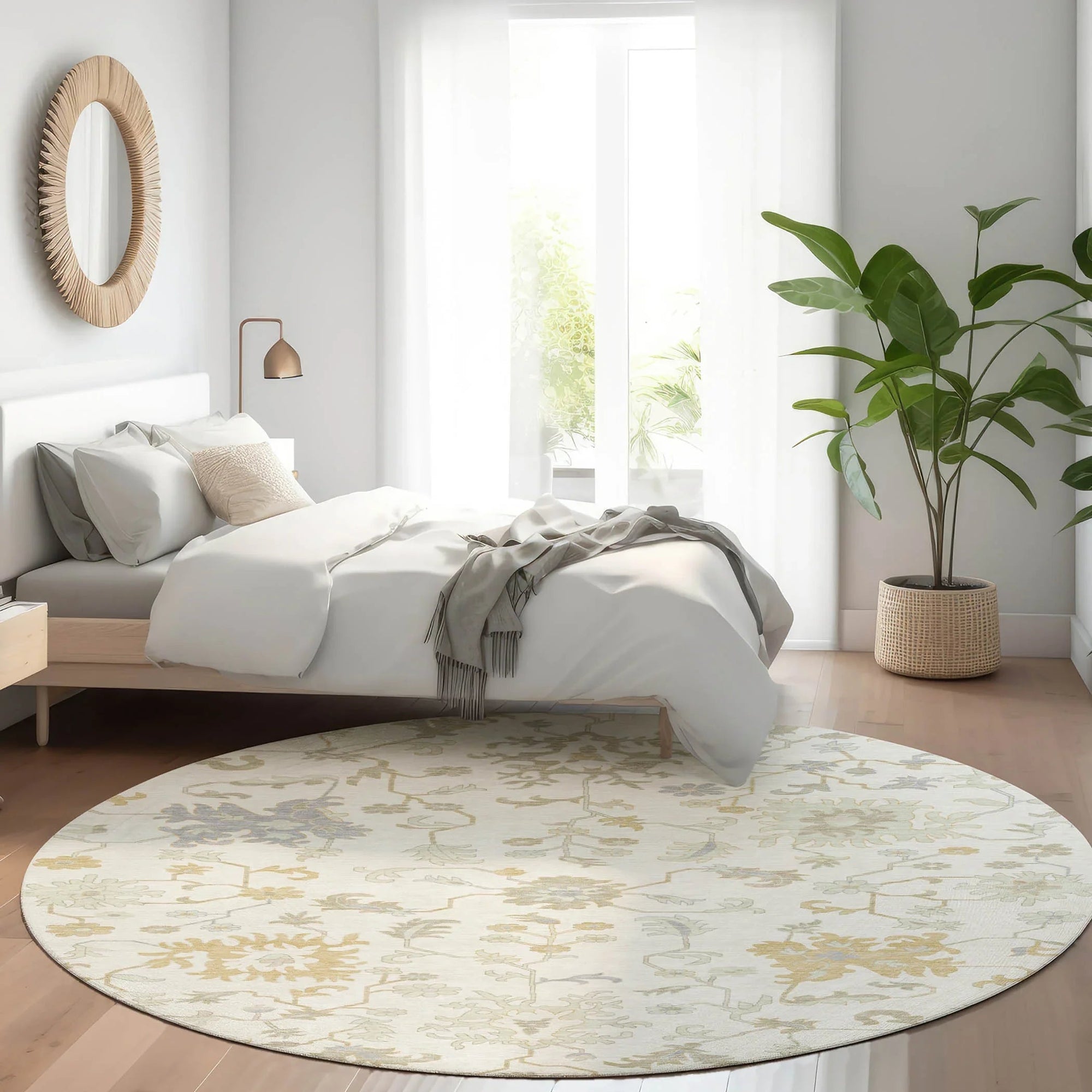 Addison Rugs Taelius Ivory Washable Indoor-Outdoor Rug