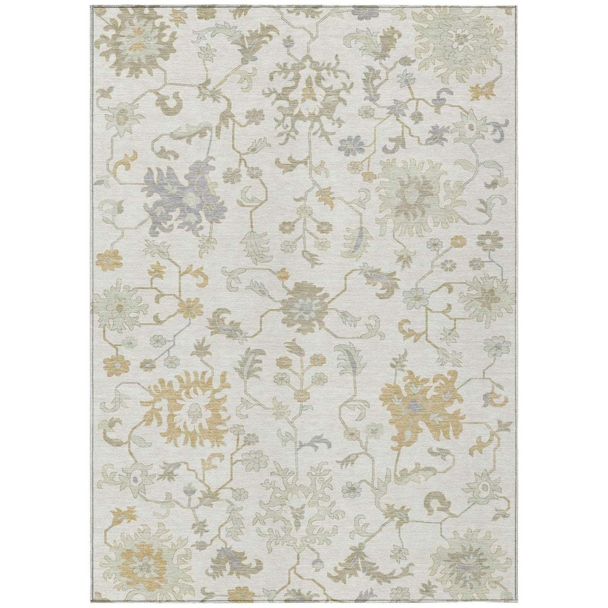 Addison Rugs Taelius Ivory Washable Indoor-Outdoor Rug