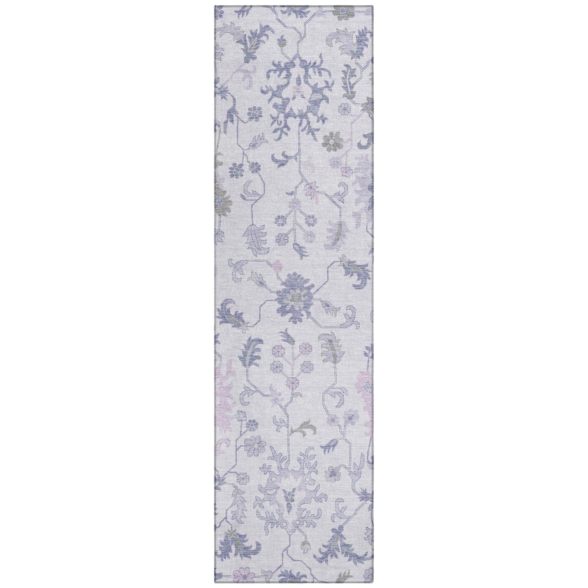 Addison Rugs Taelius Purple Washable Indoor-Outdoor Rug
