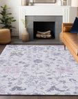 Addison Rugs Taelius Purple Washable Indoor-Outdoor Rug
