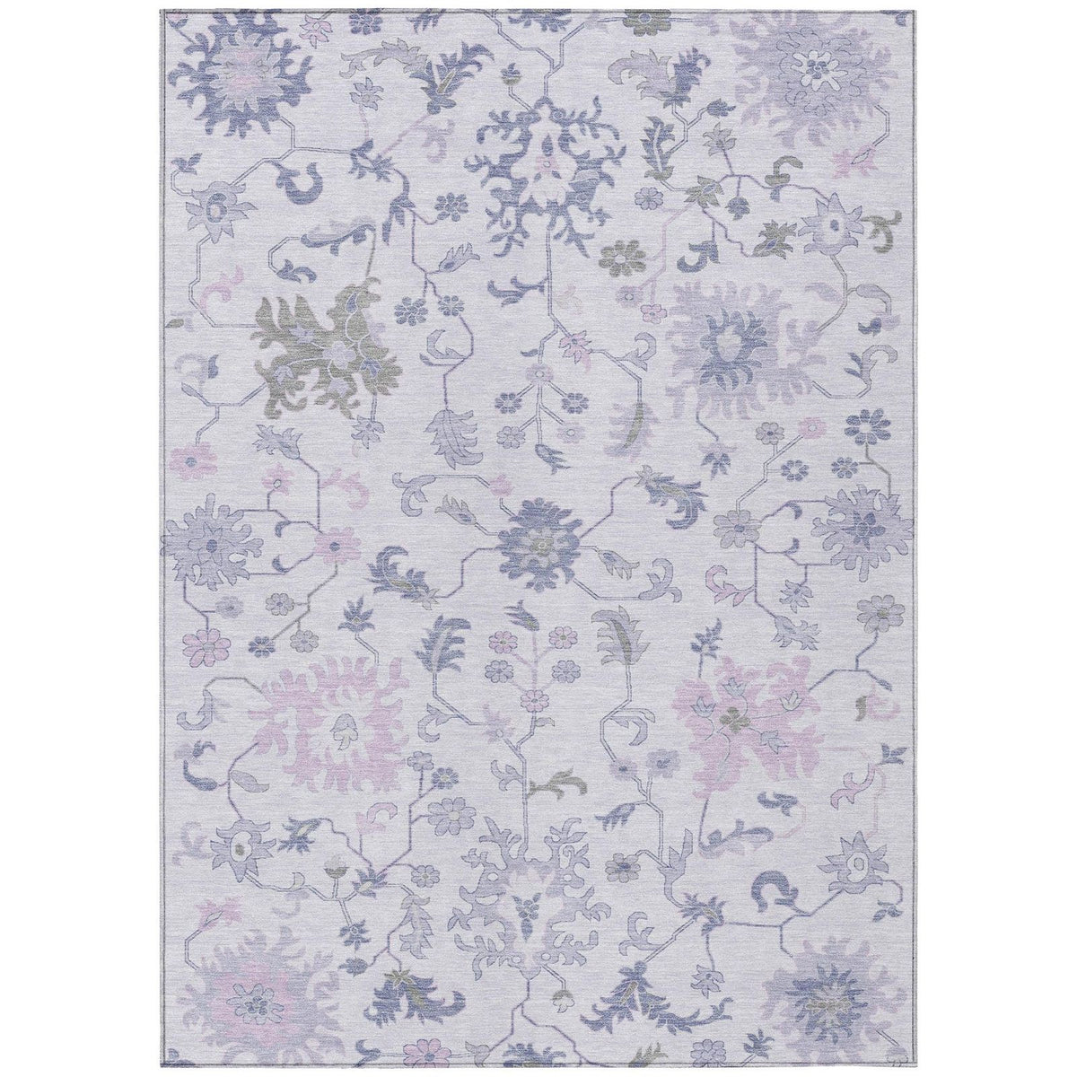 Addison Rugs Taelius Purple Washable Indoor-Outdoor Rug