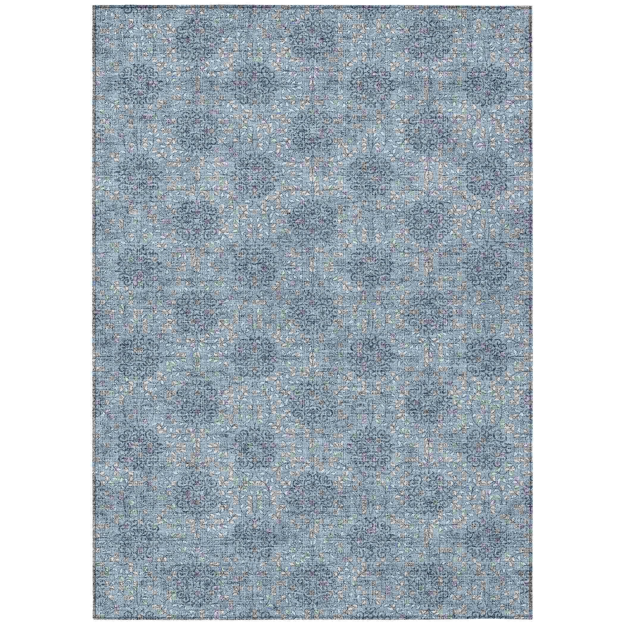 Addison Rugs Taelora Blue Washable Indoor-Outdoor Rug